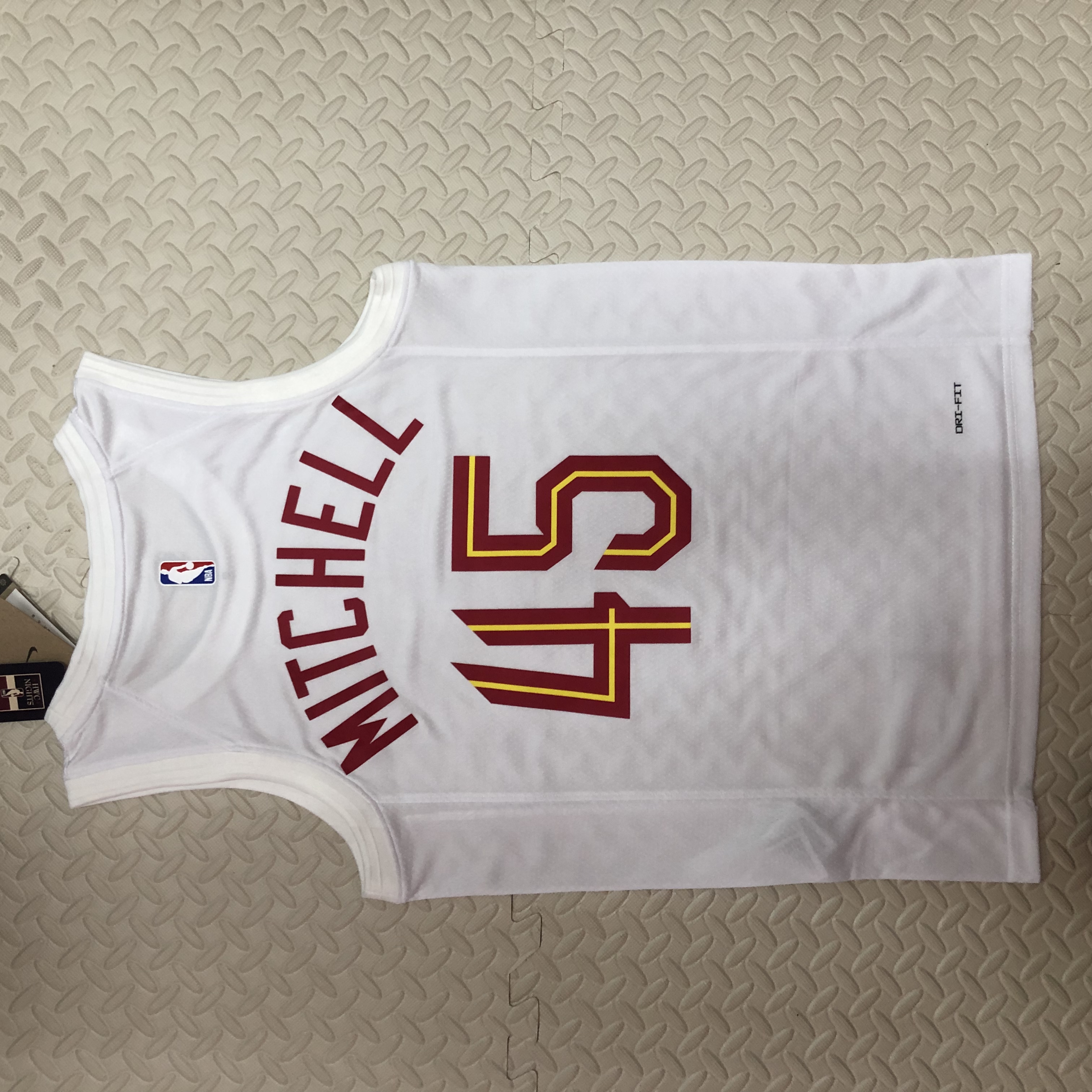 NBA Season 2023 Men Cleveland Cavaliers White #45 MITCHELL Jersey High Quality Name and Number Print - leoleo123123