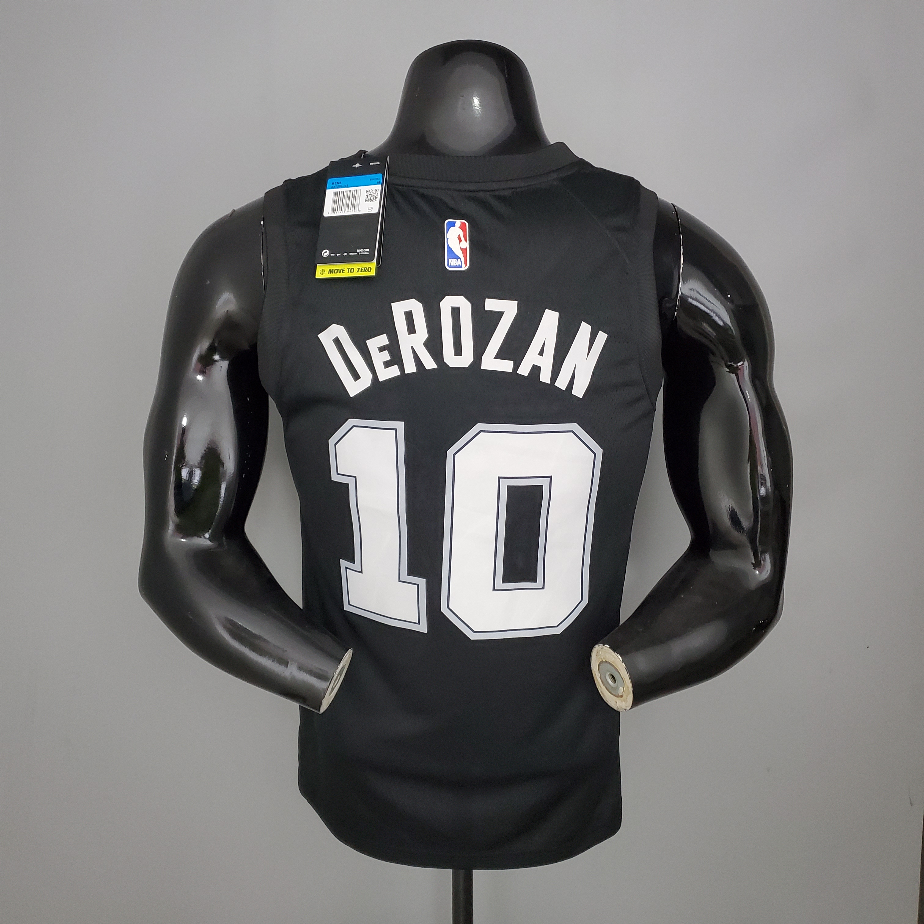 NBA Season 2021 Men San Antonio Spurs Black City #10 DEROZAN Jersey High Quality Name and Number Print - leoleo123123