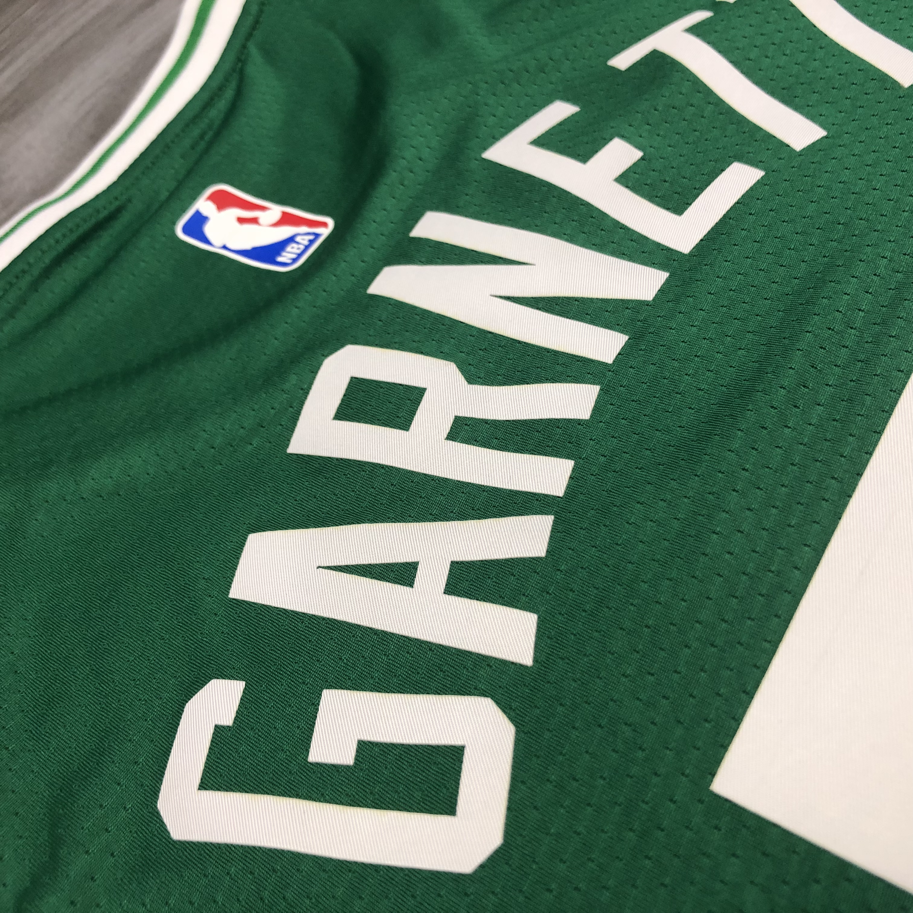 NBA Boston Celtics Green with White Name #5 GARNETT Jersey High Quality Name and Number Print - leoleo123123