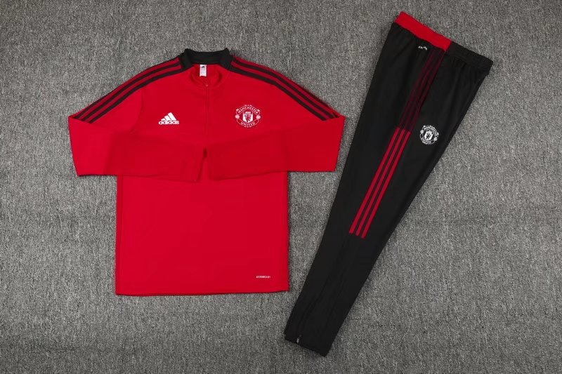 21-22 Man United Red Sweater Tracksuit Thai Quality - leoleo123123