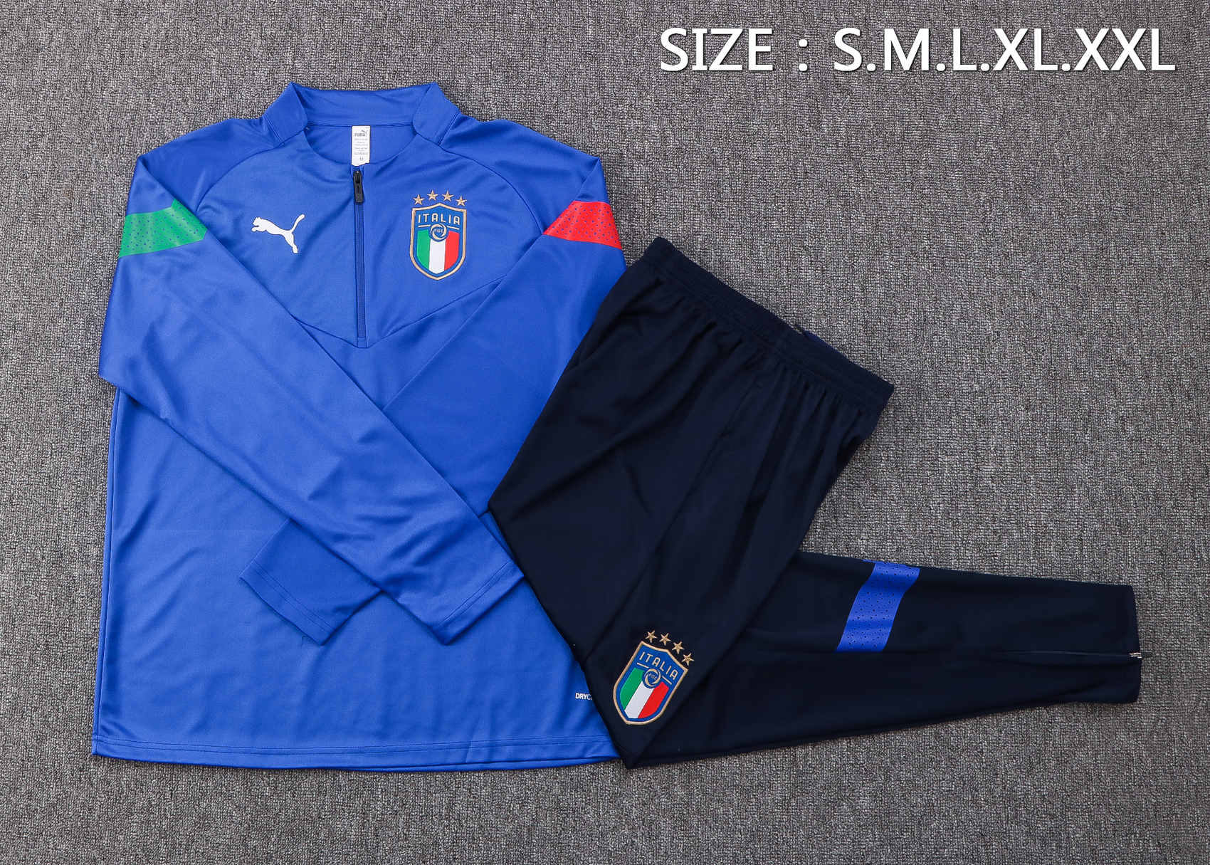 22-23 Italy Blue Sweater Tracksuit Thai Quality - leoleo123123