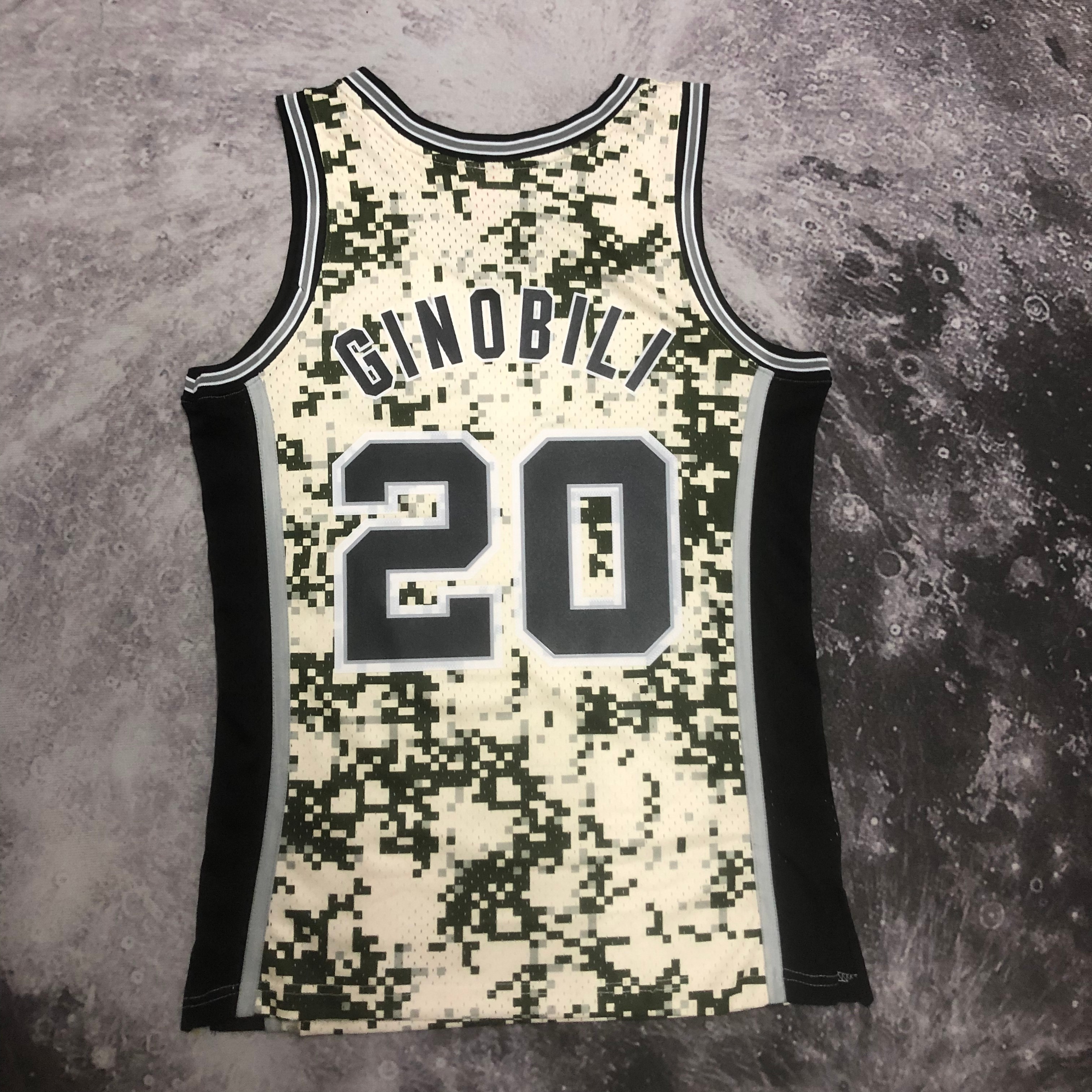 NBA Men 13-14 San Antonio Spurs Camouflage #20 GINOBILI Classics Swingman Jersey - leoleo123123