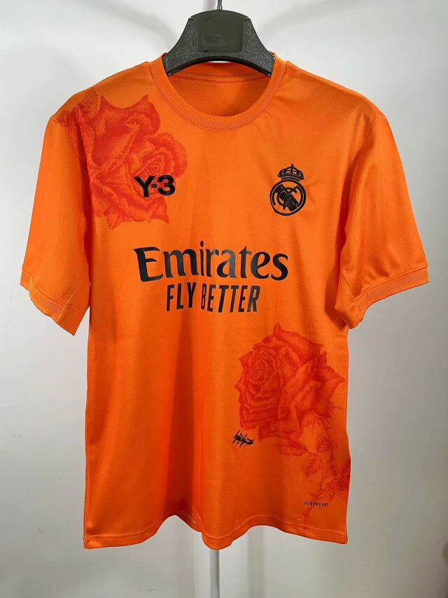 23/24 Real Madrid Y-3 Orange Jersey Fan Version - leoleo123123