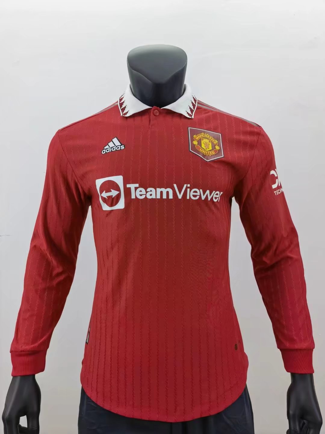 22/23 Man United Home Jersey Long Sleeve Player Version 1:1 Quality - leoleo123123