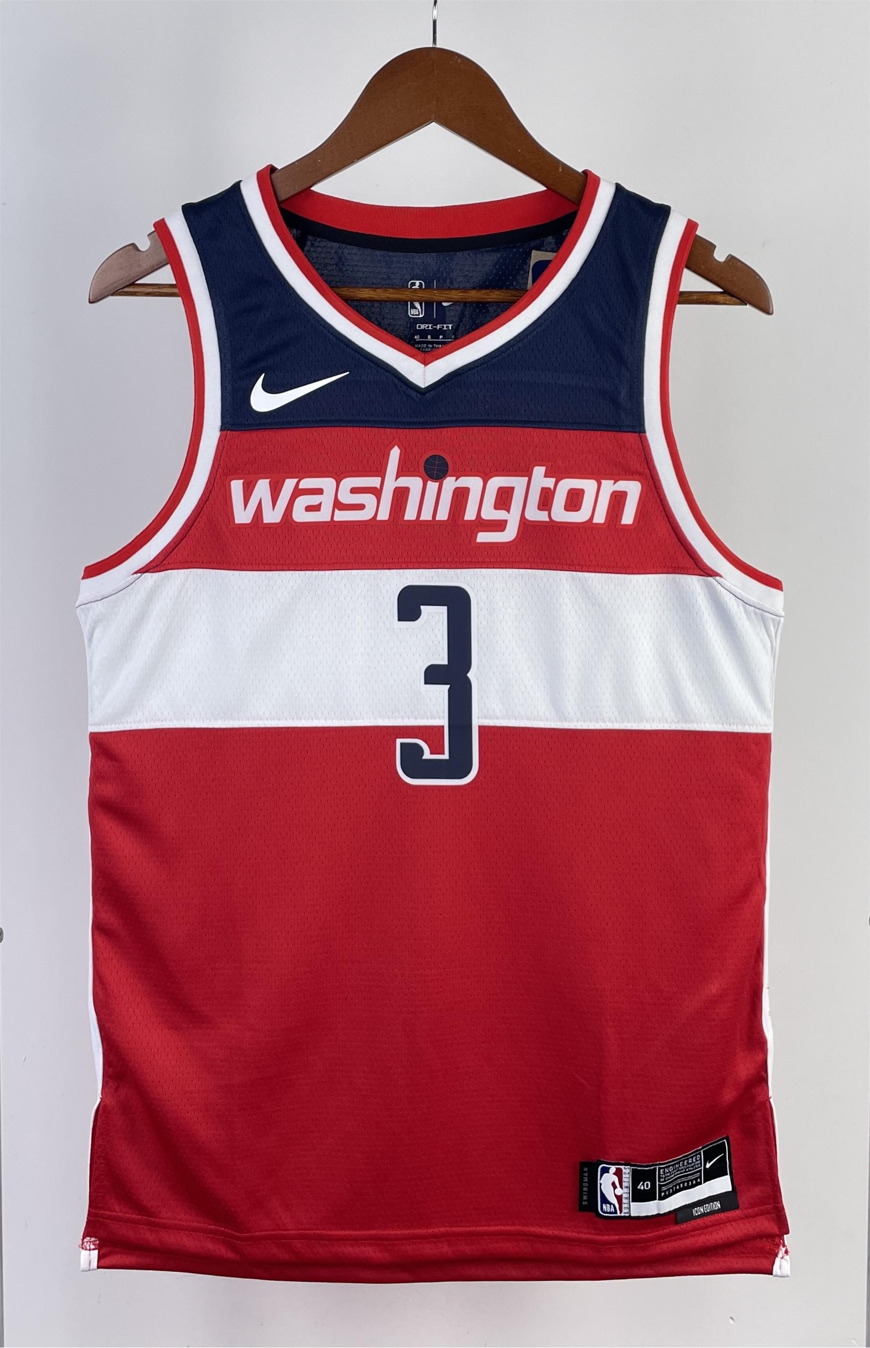 NBA Men 2023 Washington Wizards Red #3 BEAL Jersey High Quality Name and Number Print - leoleo123123