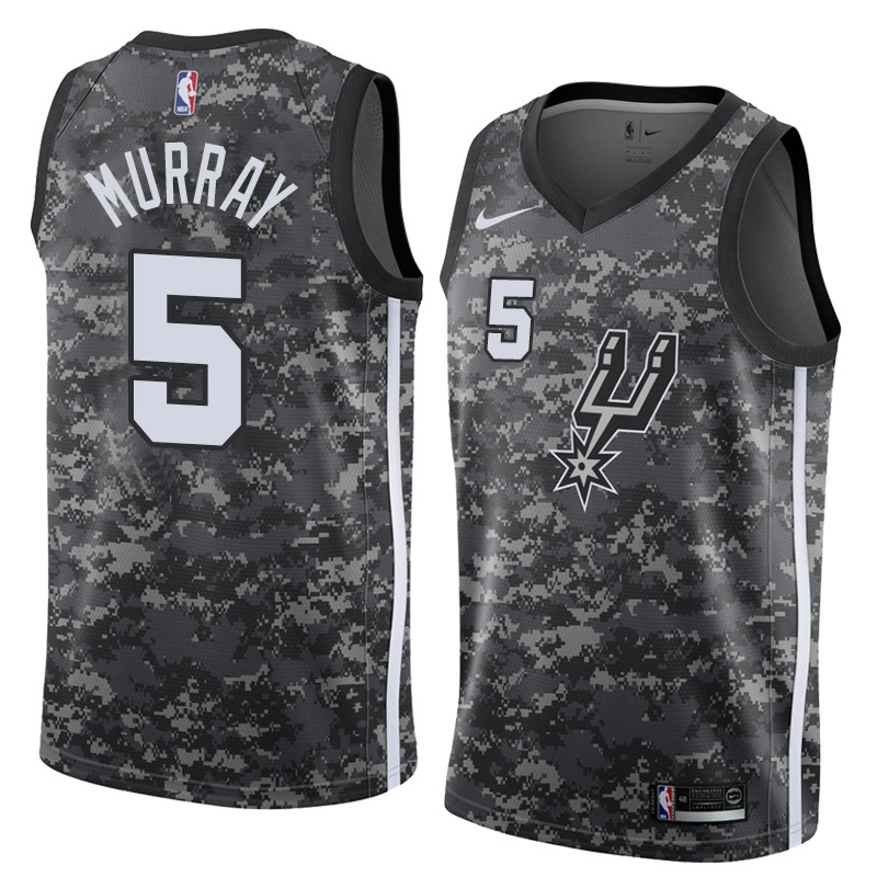 NBA Men San Antonio Spurs camouflage #5 MURRAY Jersey High Quality Name and Number Print - leoleo123123