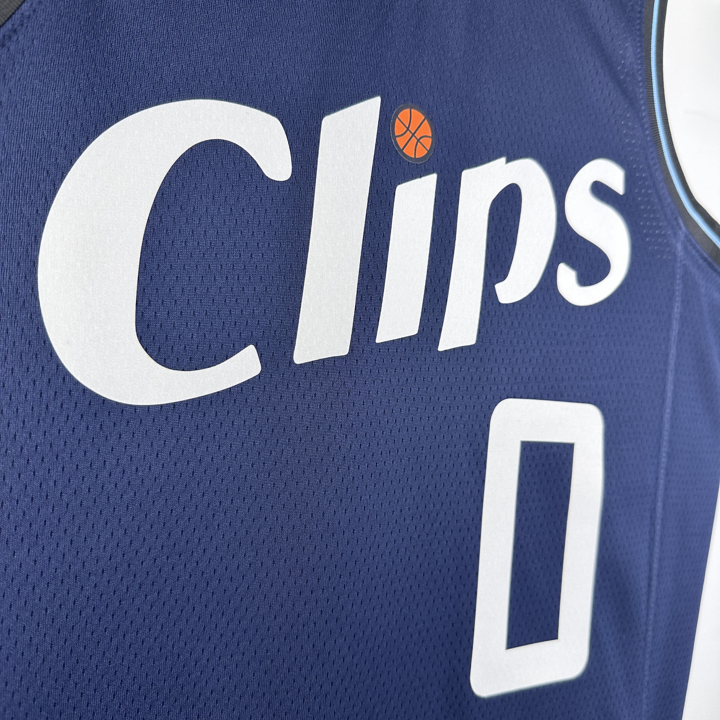 NBA Season 2024 Men Los Angeles Clippers Navy #0 WESTBROOK Jersey High Quality Name and Number Print - leoleo123123