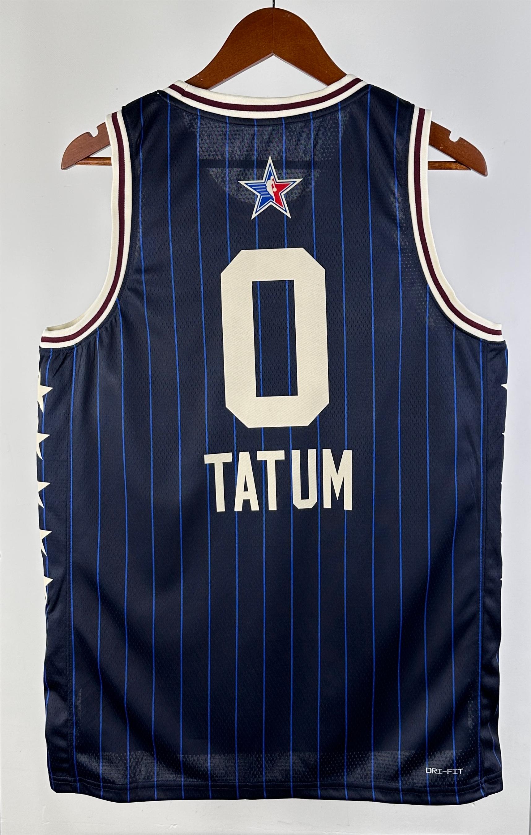 NBA Men Season 2024 Boston Celtics All Stars Blue #0 TATUM Jersey High Quality Name and Number Print - leoleo123123