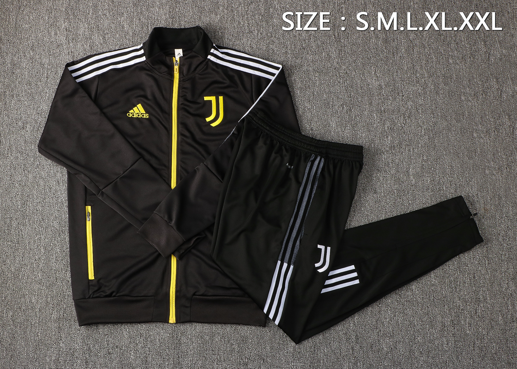 21/22 Juventus Black Jacket Tracksuit Thai Quality - leoleo123123