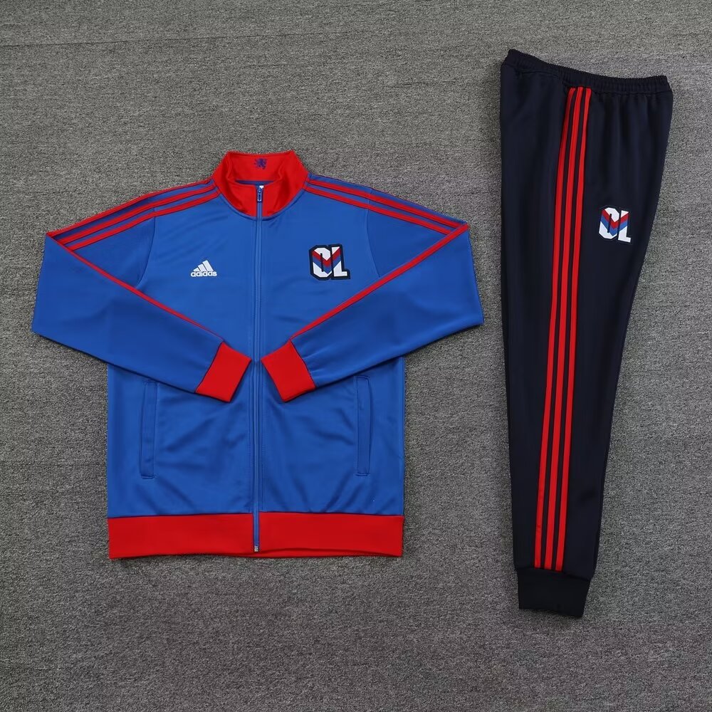 23/24 Lyon Blue Jacket Tracksuit Thai Quality - leoleo123123