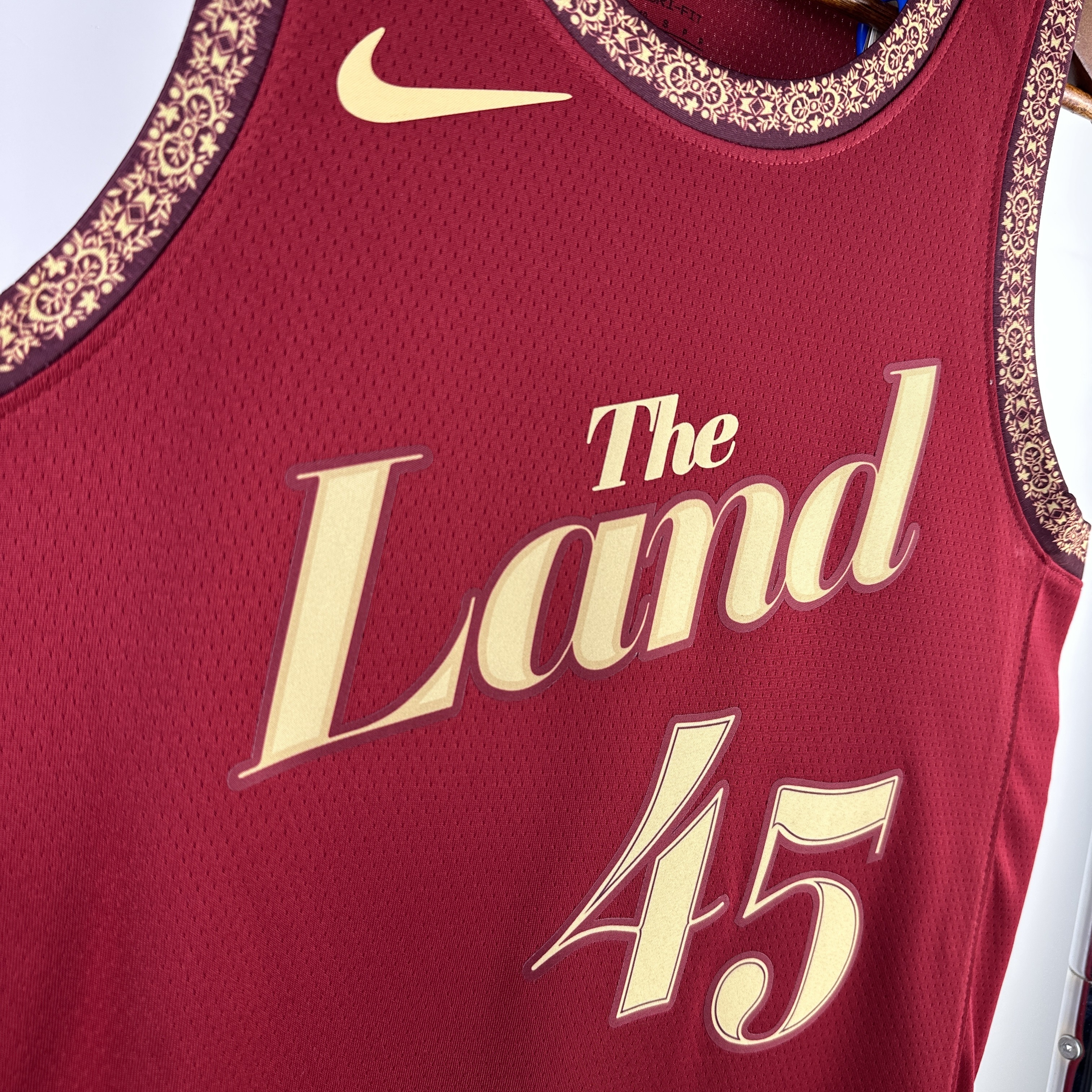 NBA 2024 Men Cleveland Cavaliers City Edition Red #45 MITCHELL Jersey High Quality Name and Number Print - leoleo123123