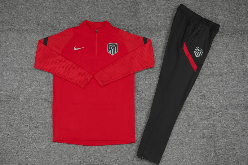 21-22 At Madrid Red Sweater Tracksuit Thai Quality - leoleo123123