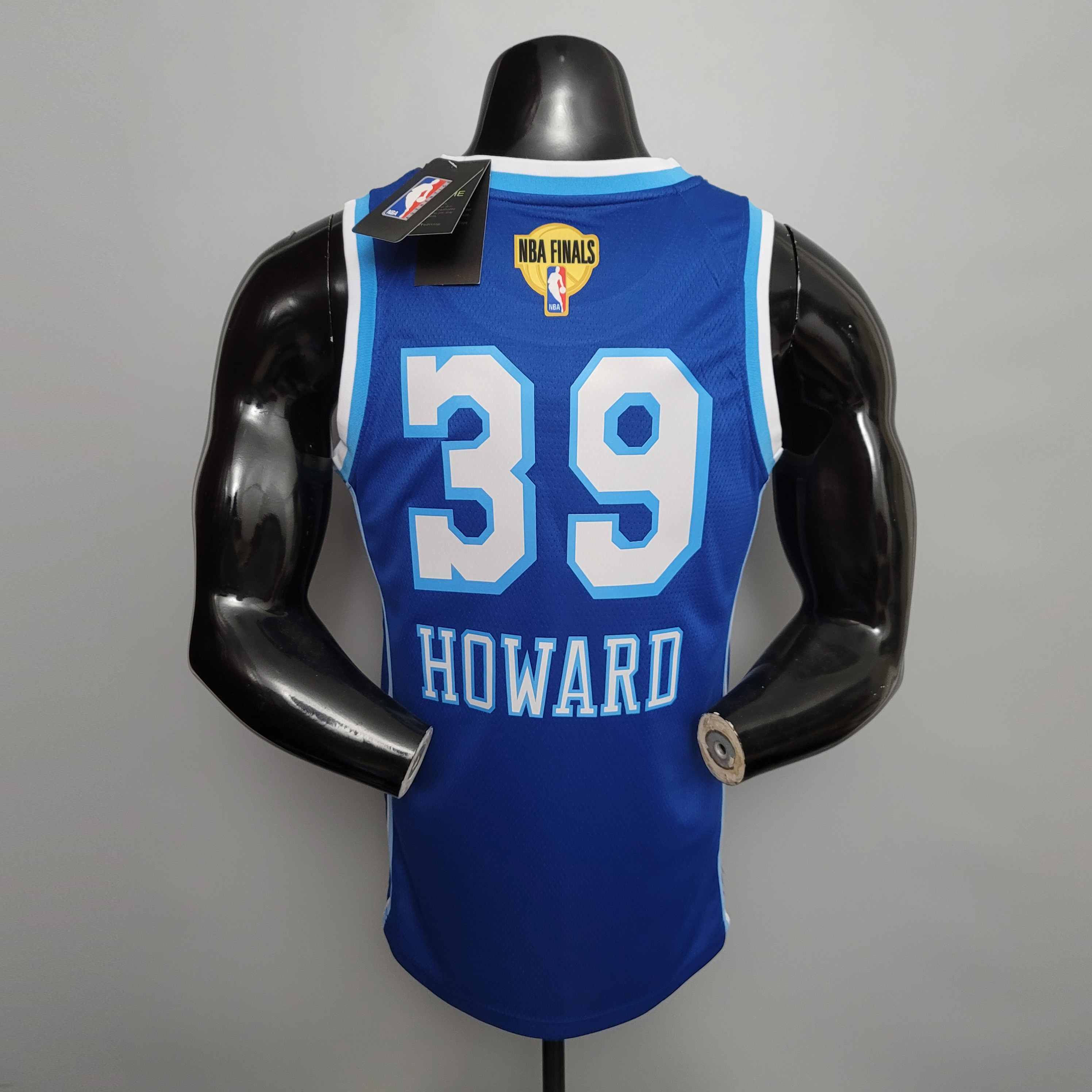 NBA Finals Men Los Angeles Lakers Retro in Latin #39 HOWARD Blue Round Neck Jersey High Quality Name and Number Print - leoleo123123