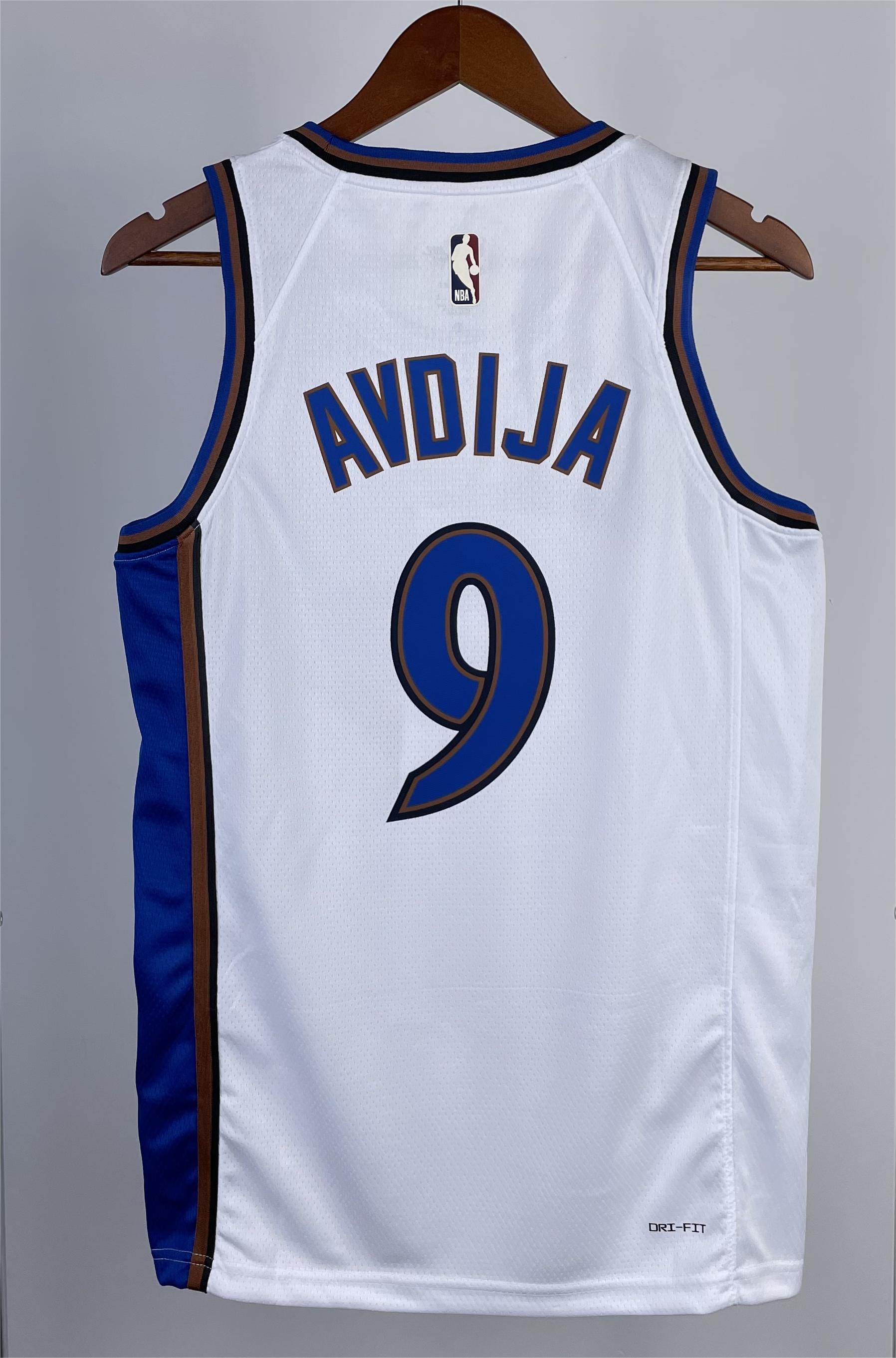 NBA Men Season 2023 Washington Wizards White Retro #9 AVDIJA Jersey High Quality Name and Number Print - leoleo123123