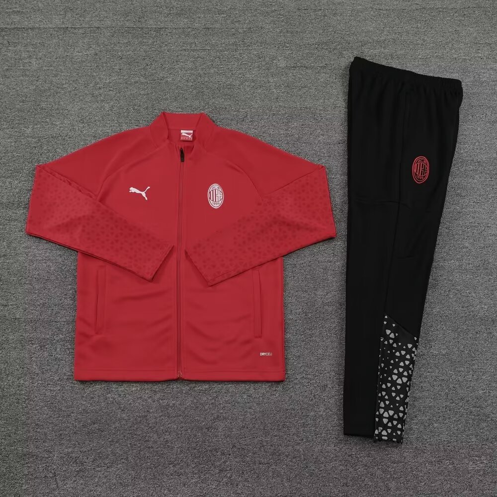 23/24 Ac Milan Red Jacket Tracksuit Thai Quality - leoleo123123