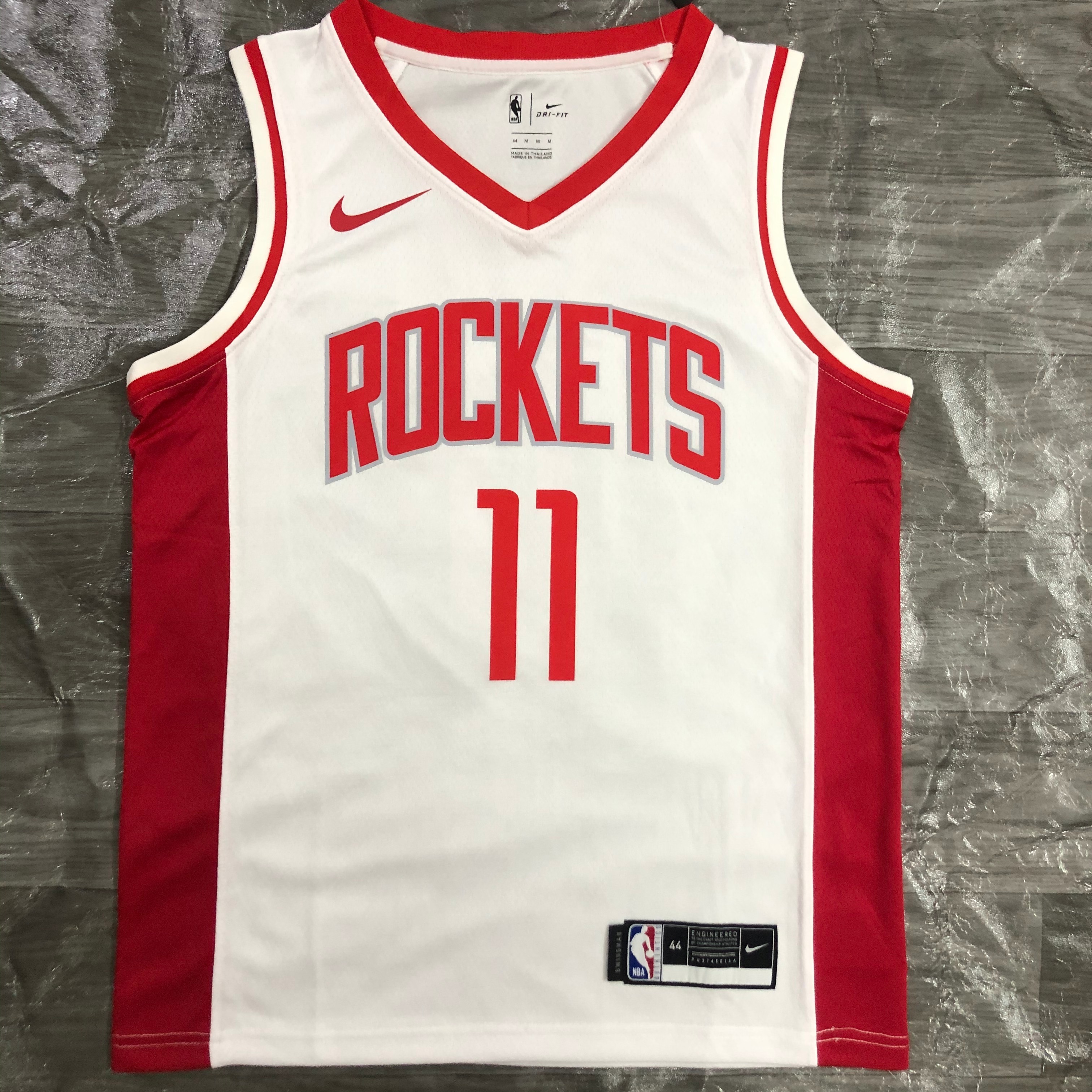 NBA Men Season 2021 Houston Rockets White #11 YAO Jersey High Quality Name and Number Print - leoleo123123