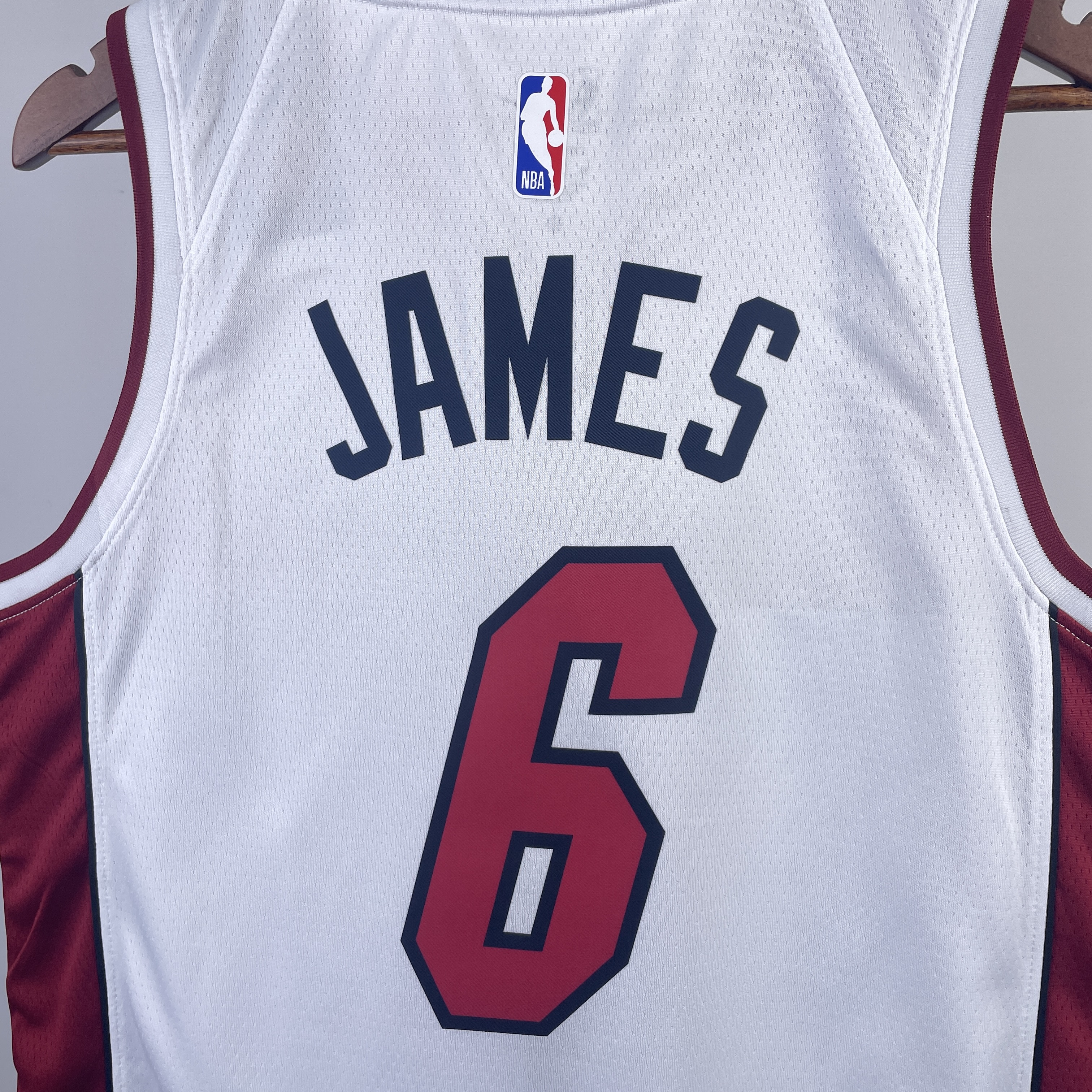 NBA Men Season 2023 Miami Heat White #6 JAMES Jersey High Quality Name and Number Print - leoleo123123