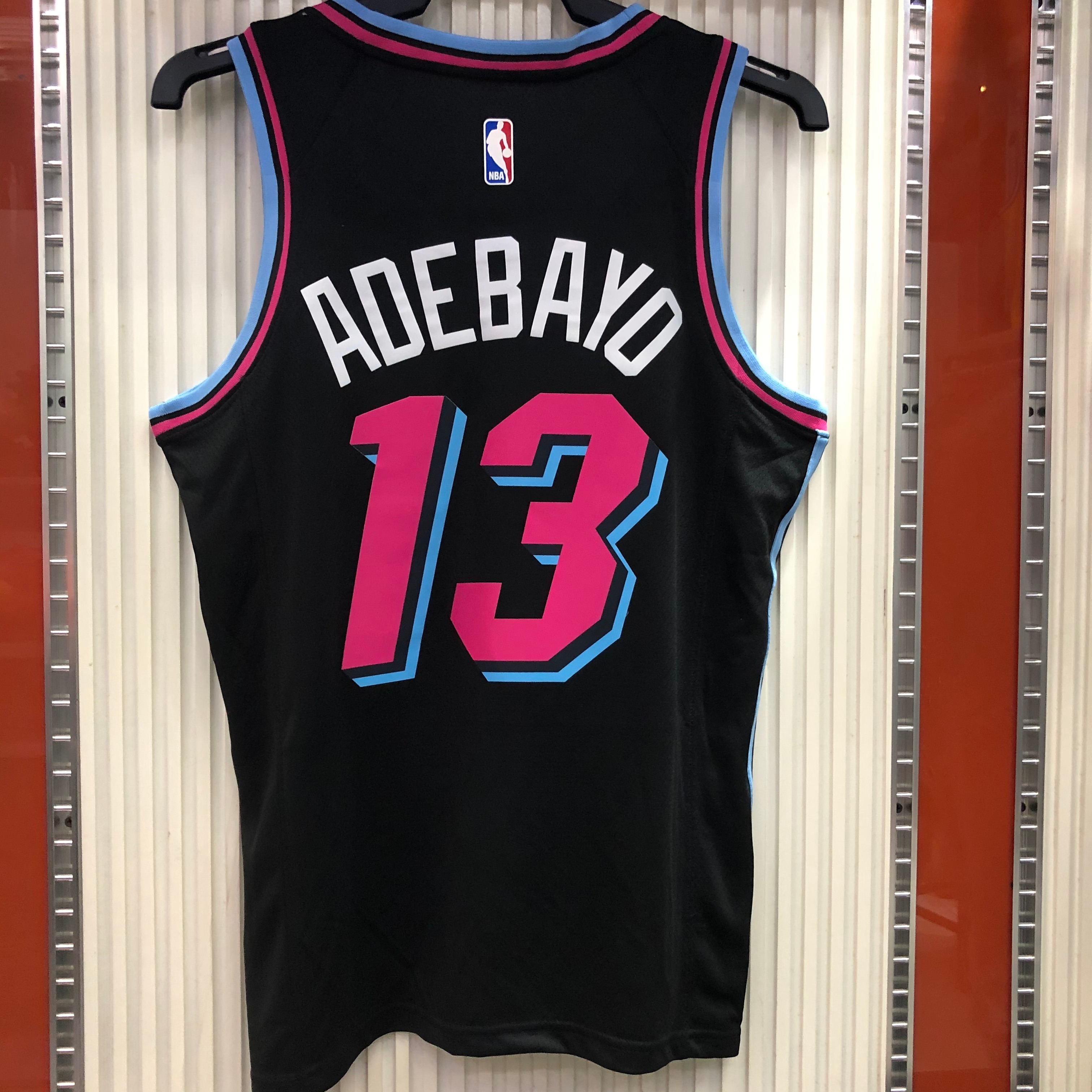 NBA Men Miami Heat Black City #13 ADEBAYO Jersey High Quality Name and Number Print - leoleo123123