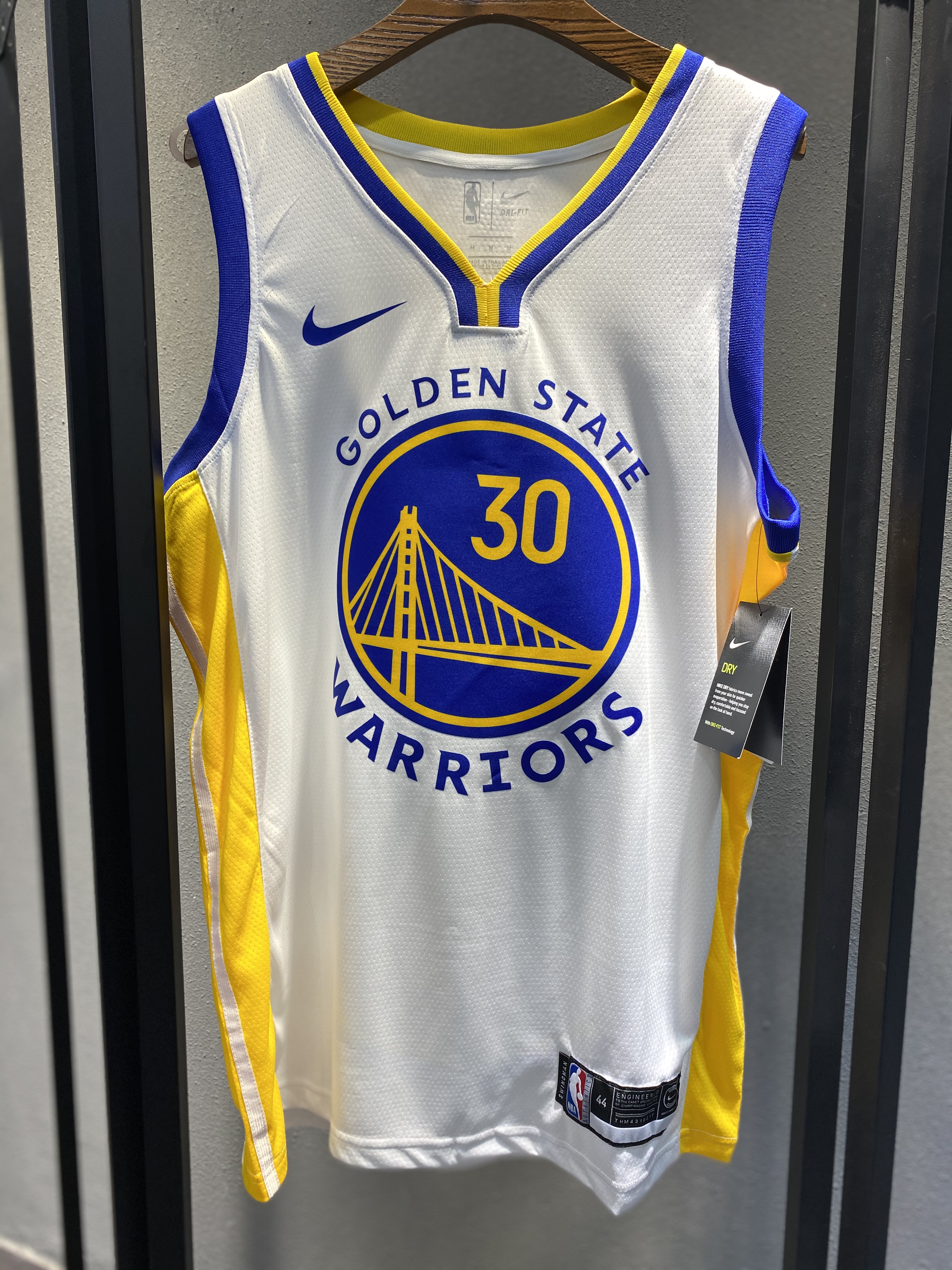 NBA Men Golden State Warriors 19-20 Season White #30 CURRY Jersey High Quality Name and Number Print - leoleo123123