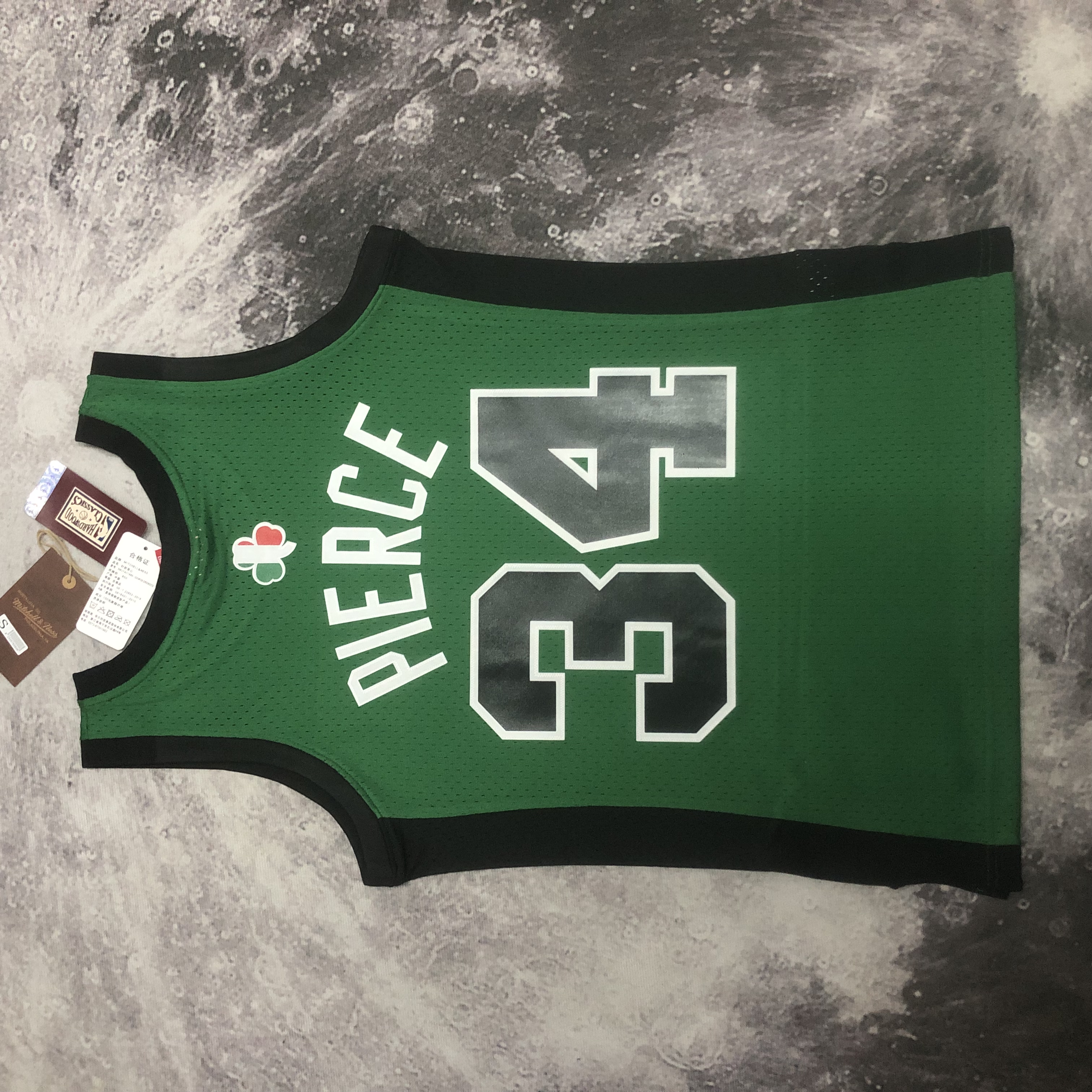 NBA Men Boston Celtics #34 PIERCE Mitchell & Ness 2007/08 Italy Games Hardwood Classics Swingman Jersey - leoleo123123