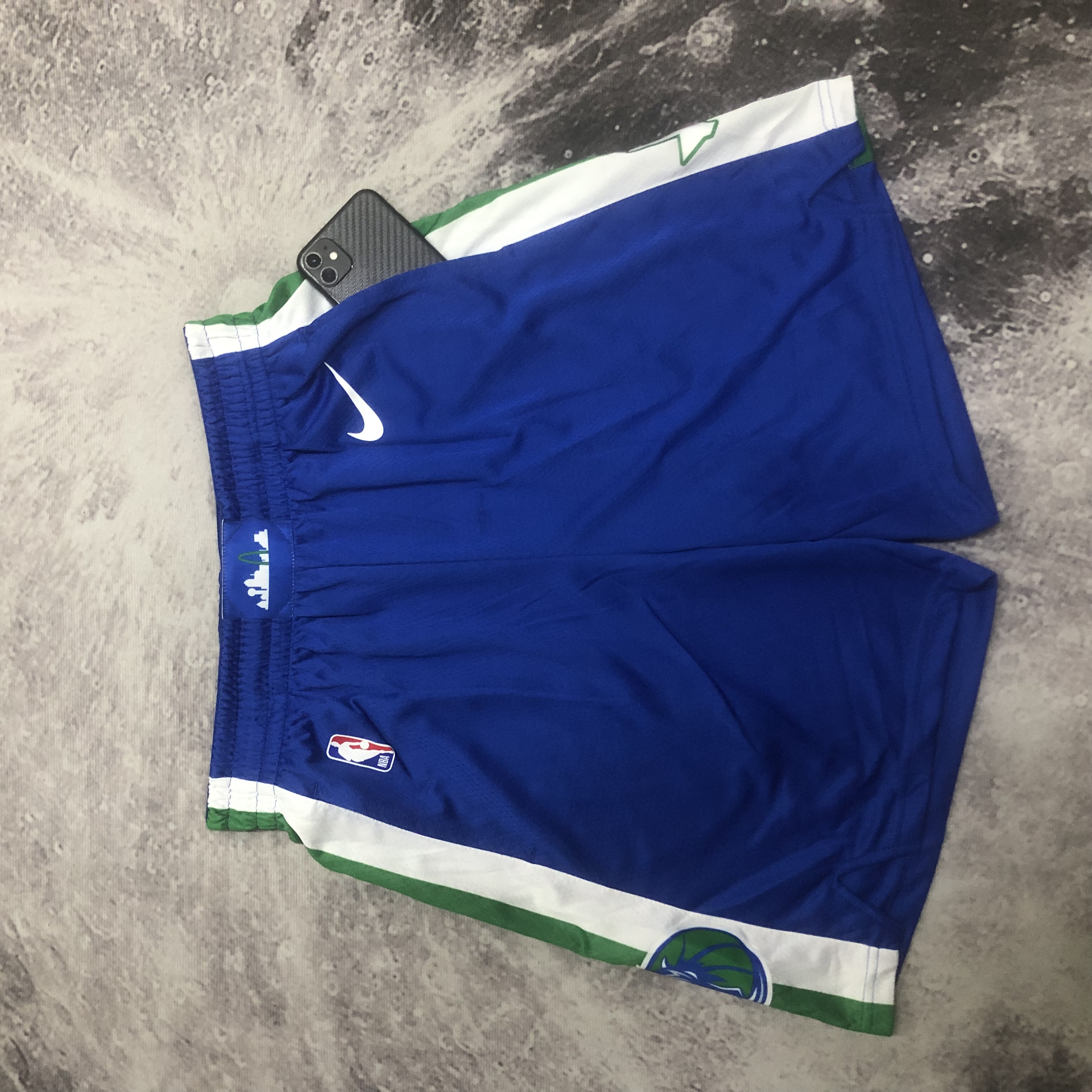 NBA Men 2023 Dallas Mavericks Blue Pant High Quality Name and Number Print - leoleo123123