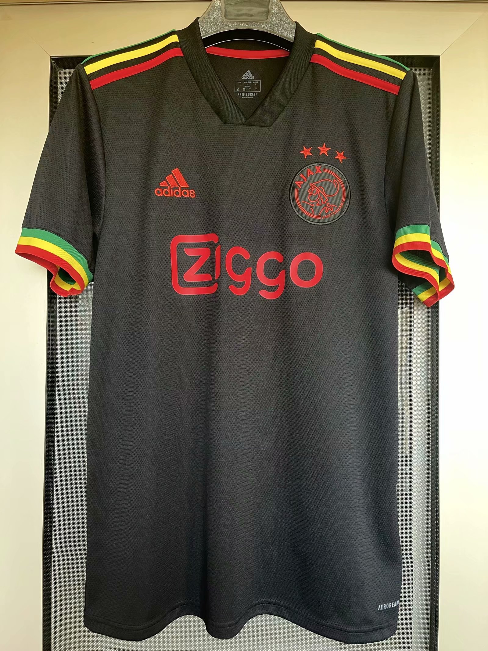 21/22 Ajax Black Soccer Jersey Final Version 1:1 Quality - leoleo123123
