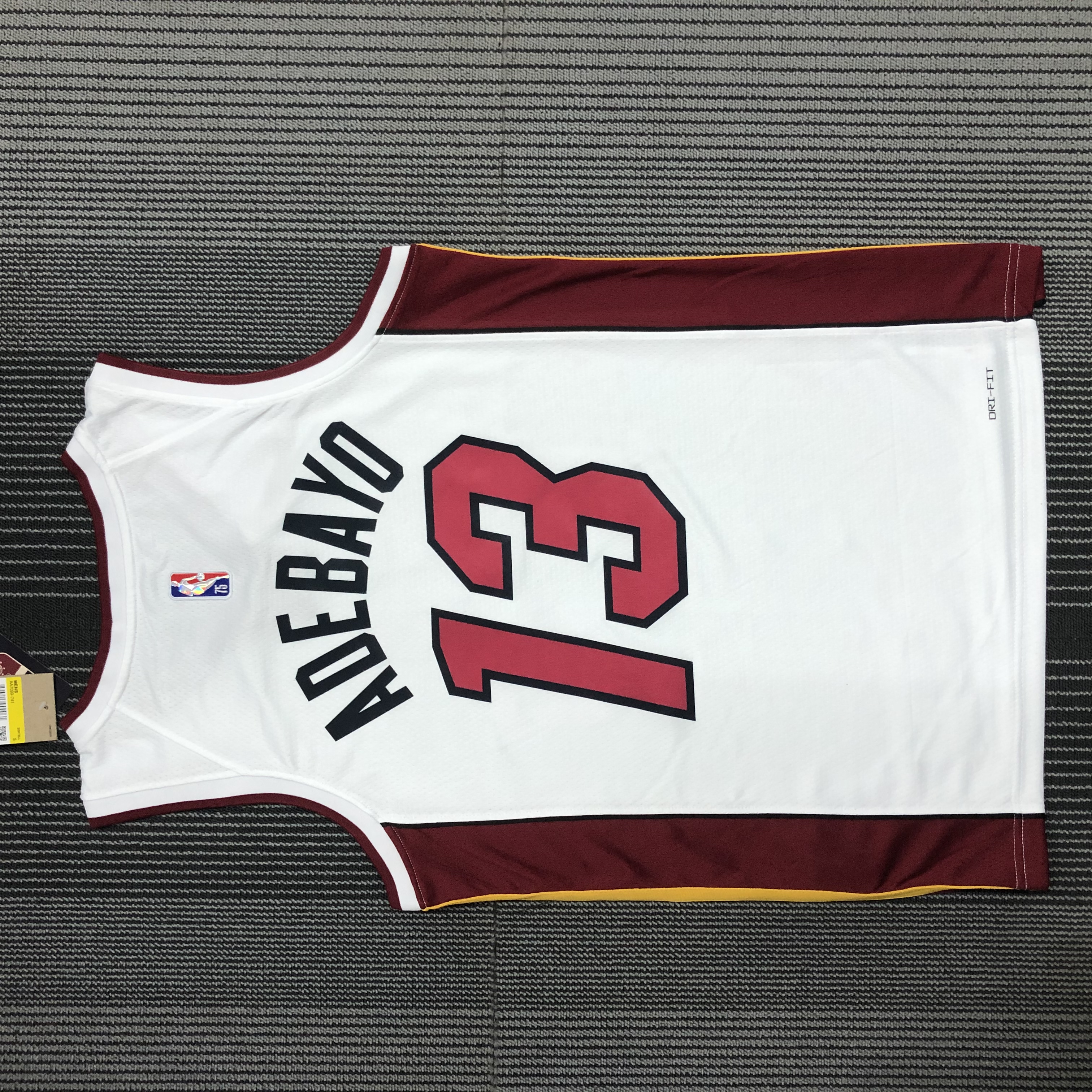 NBA Men 75th Anniversary Miami Heat White #13 ADEBAYO Jersey High Quality Name and Number Print - leoleo123123