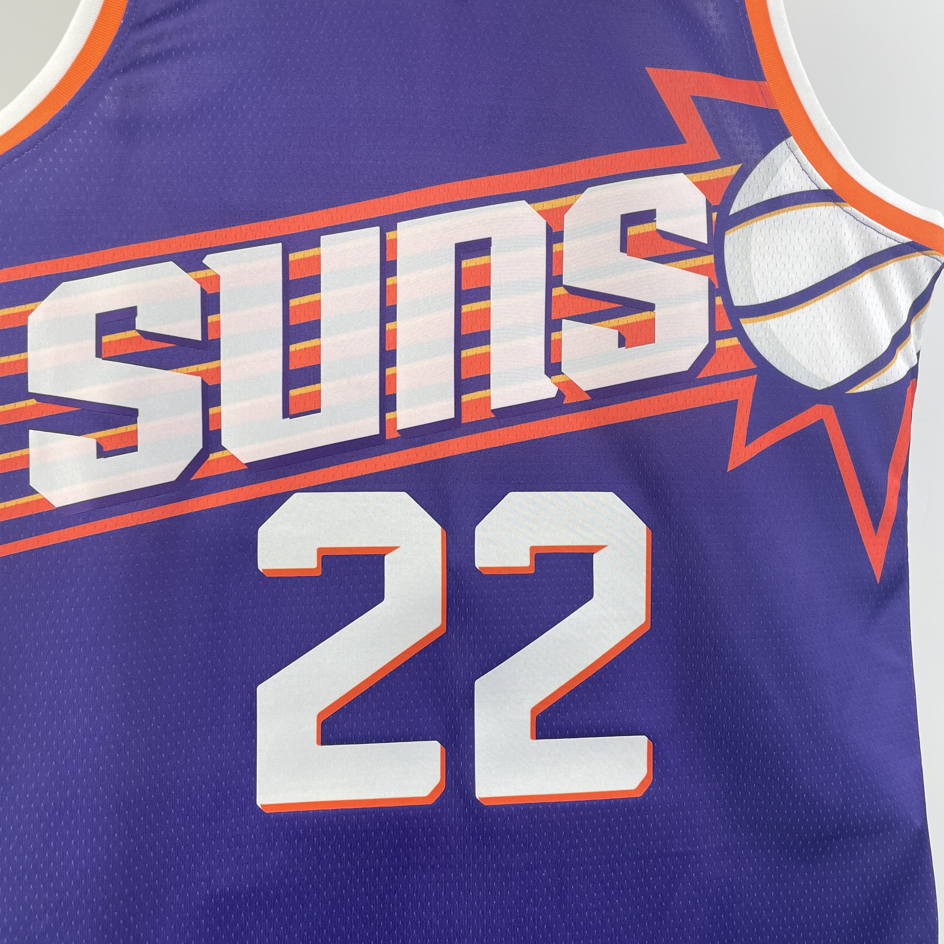 NBA Men 2024 Phoenix Suns Purple #22 AYTON Jersey High Quality Name and Number Print - leoleo123123