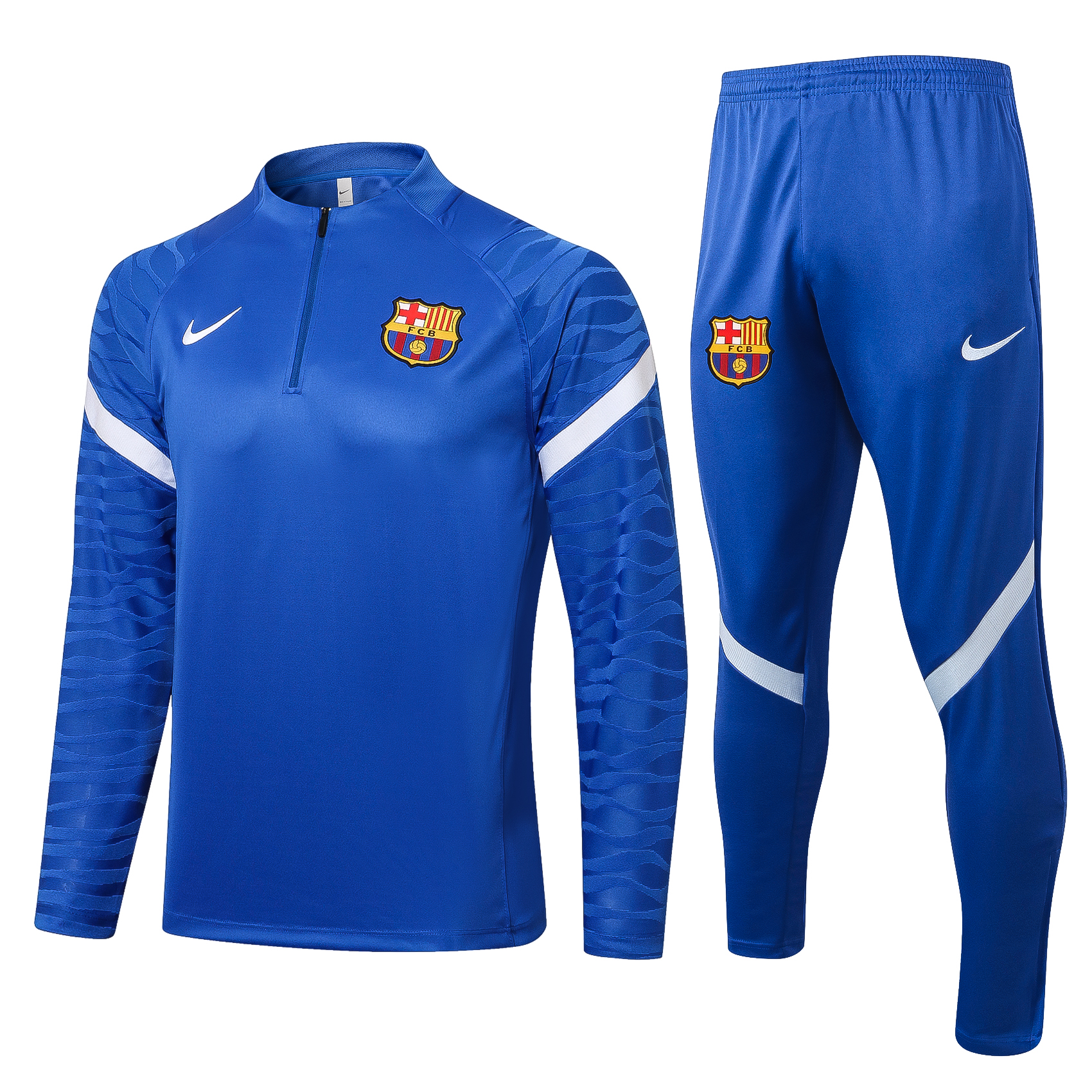 21-22 Barcelona Blue Sweater Tracksuit Thai Quality - leoleo123123