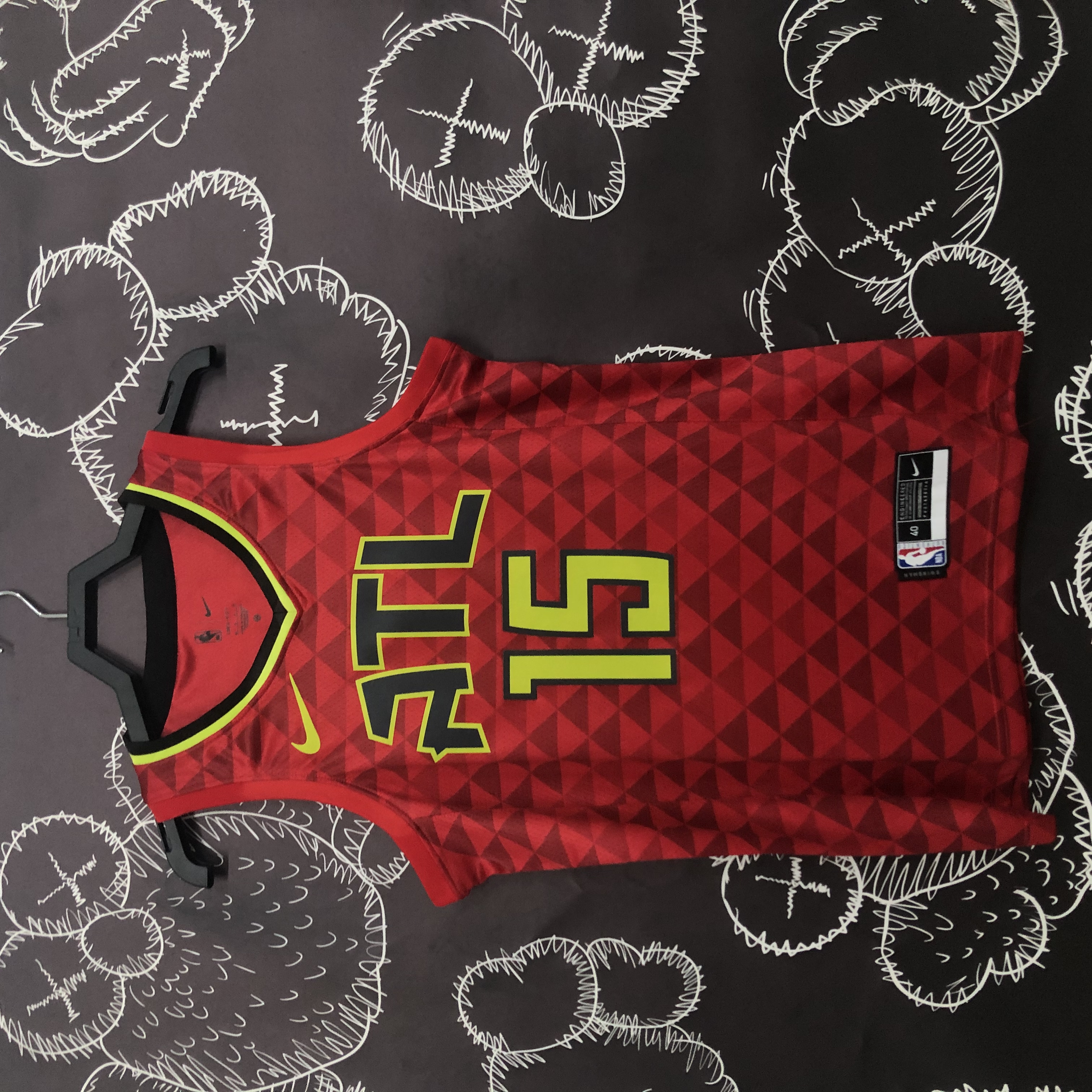 NBA Men Atlanta Hawks Red #15 CARTER Jersey High Quality Name and Number Print - leoleo123123