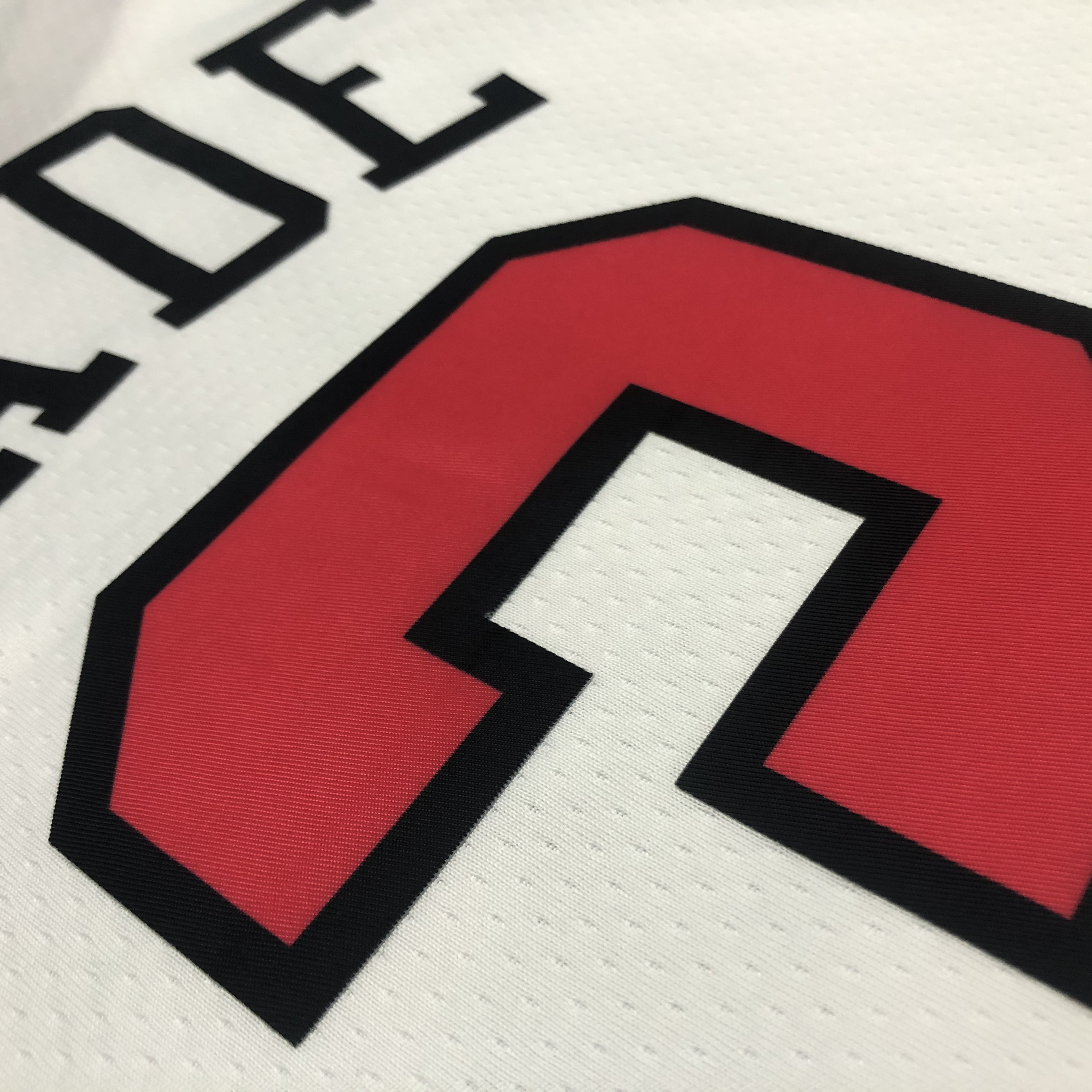 NBA Men 75th Anniversary Chicago Bulls White #3 WADE Jersey High Quality Name and Number Print - leoleo123123