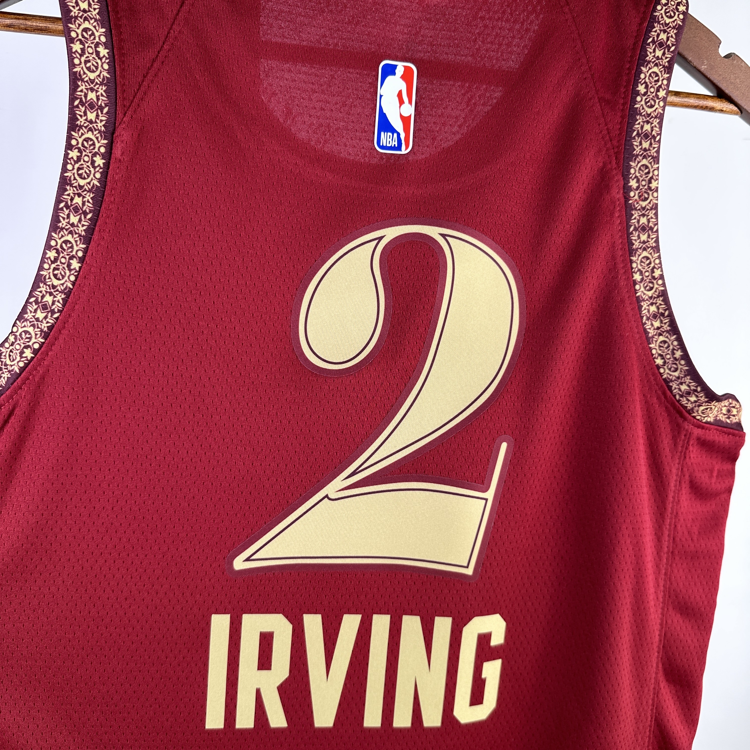 NBA Season 2024 Men Cleveland Cavaliers City Edition Red #2 IRVING Jersey High Quality Name and Number Print - leoleo123123