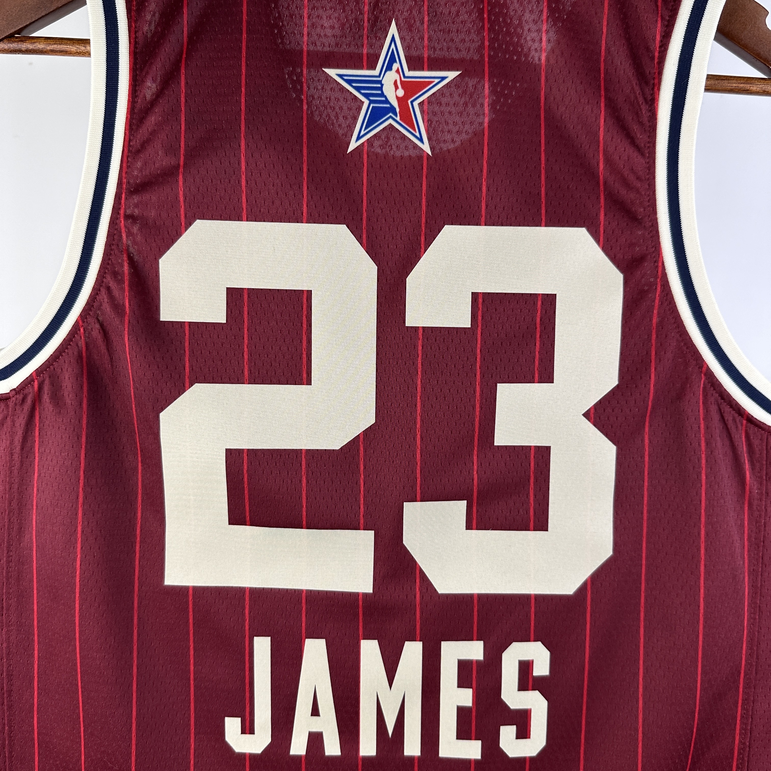 NBA Men 2024 Los Angeles Lakers All Star Red #23 JAMES Jersey High Quality Name and Number Print - leoleo123123