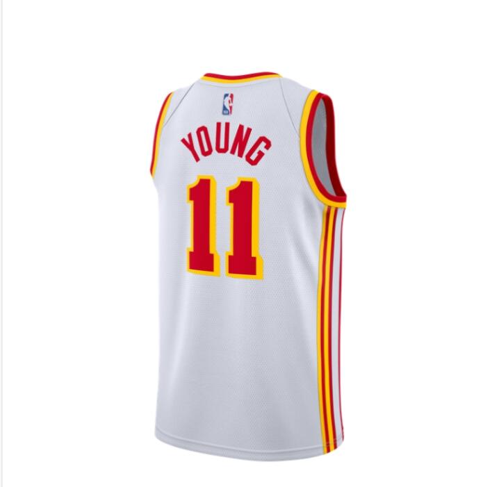 NBA Men Season 2020 Atlanta Hawks White #11 YOUNG Jersey High Quality Name and Number Print - leoleo123123