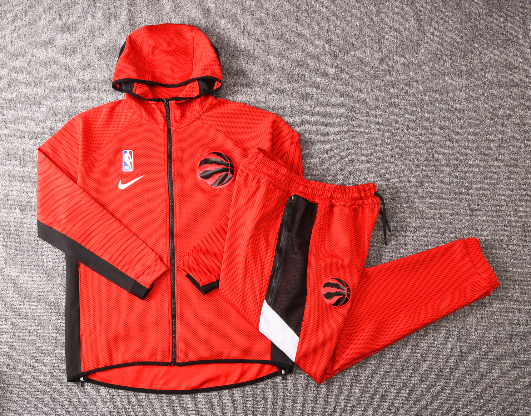 NBA Toronto Raptors Red with Cap Jacket Tracksuit High Quality - leoleo123123