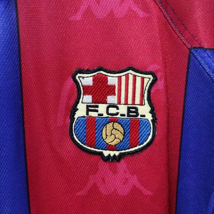 96-97 Barcelona Home Retro Jersey - leoleo123123