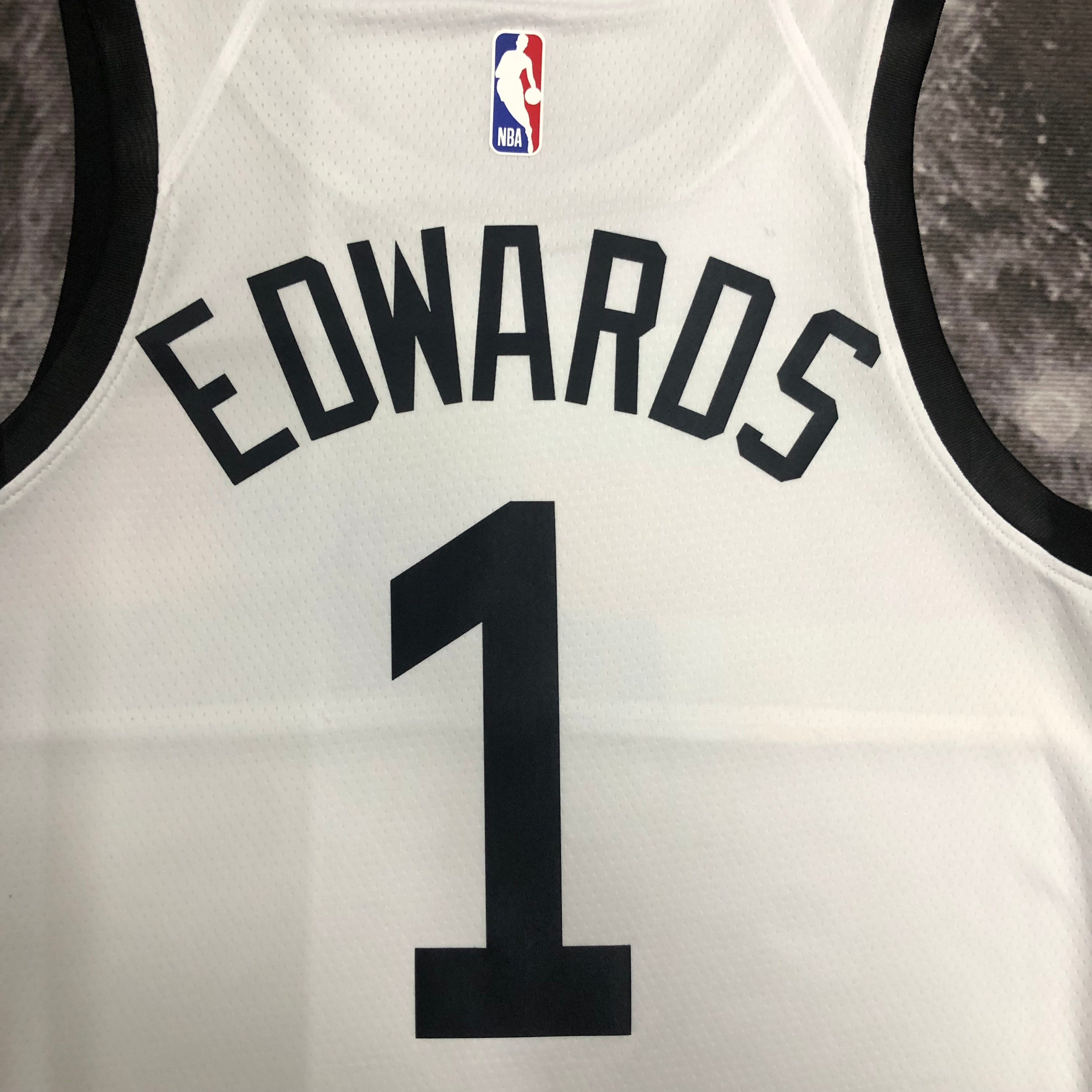 NBA Men Season 2023 Minnesota Timberwolves White #1 EDWARDS Jersey High Quality Name and Number Print - leoleo123123