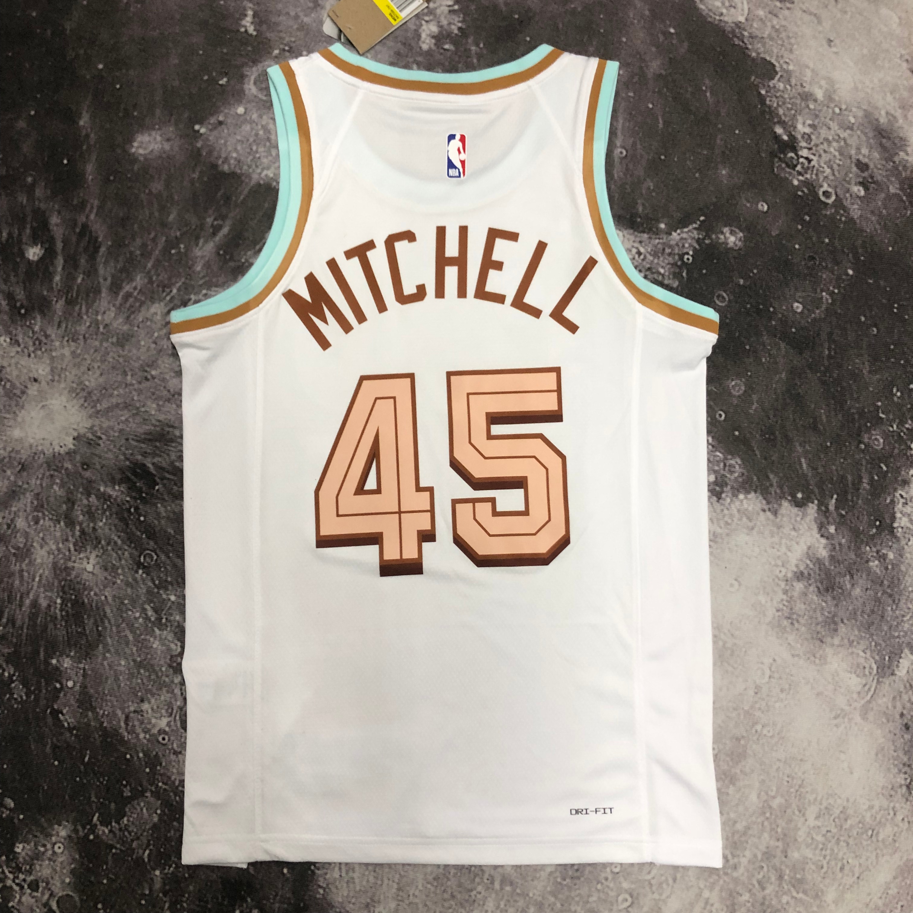 NBA Season 2023 Men Cleveland Cavaliers White #45 MITCHELL Jersey High Quality Name and Number Print - leoleo123123