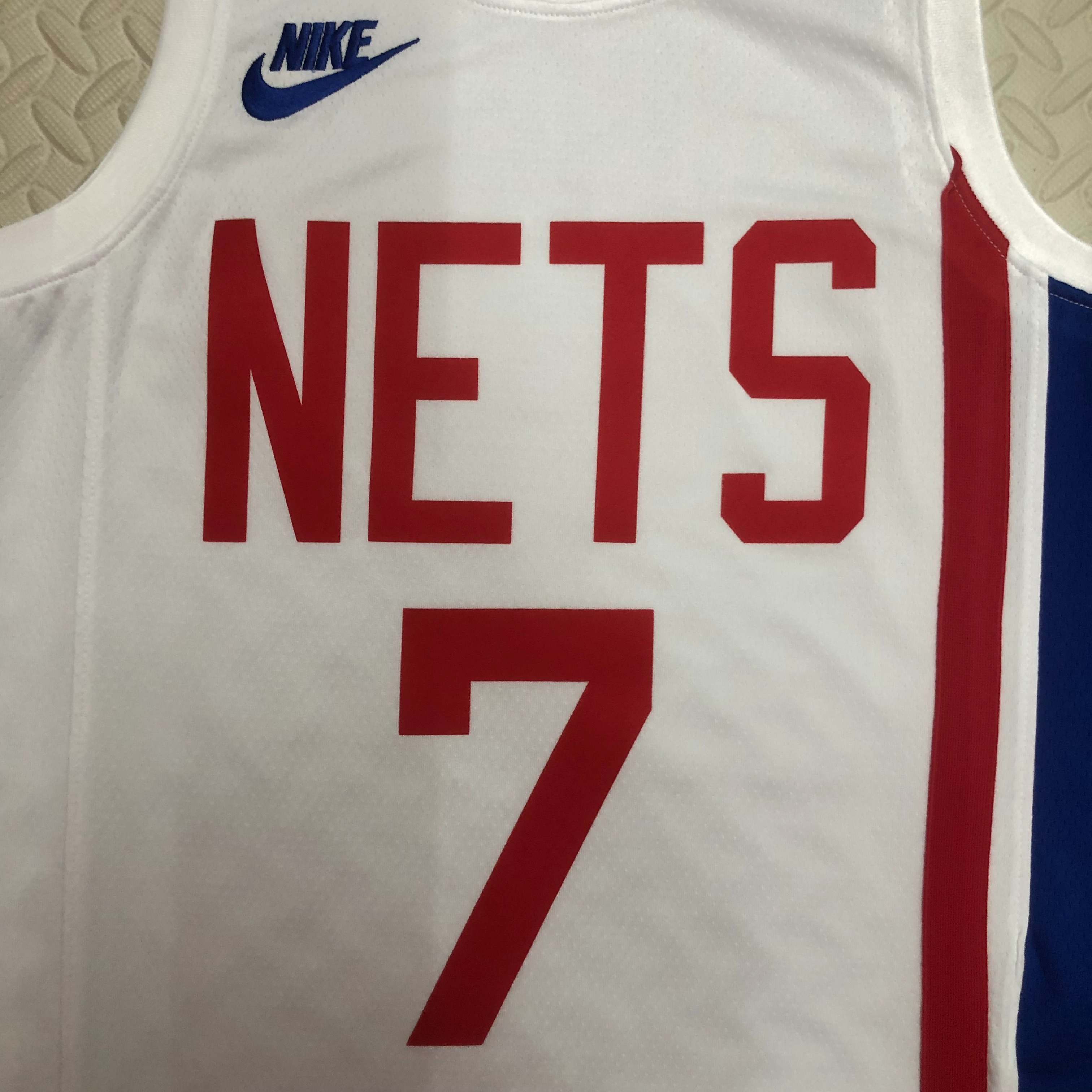 NBA Men Season 2023 Brooklyn Nets White #7 DURANT Jersey High Quality Name and Number Print - leoleo123123