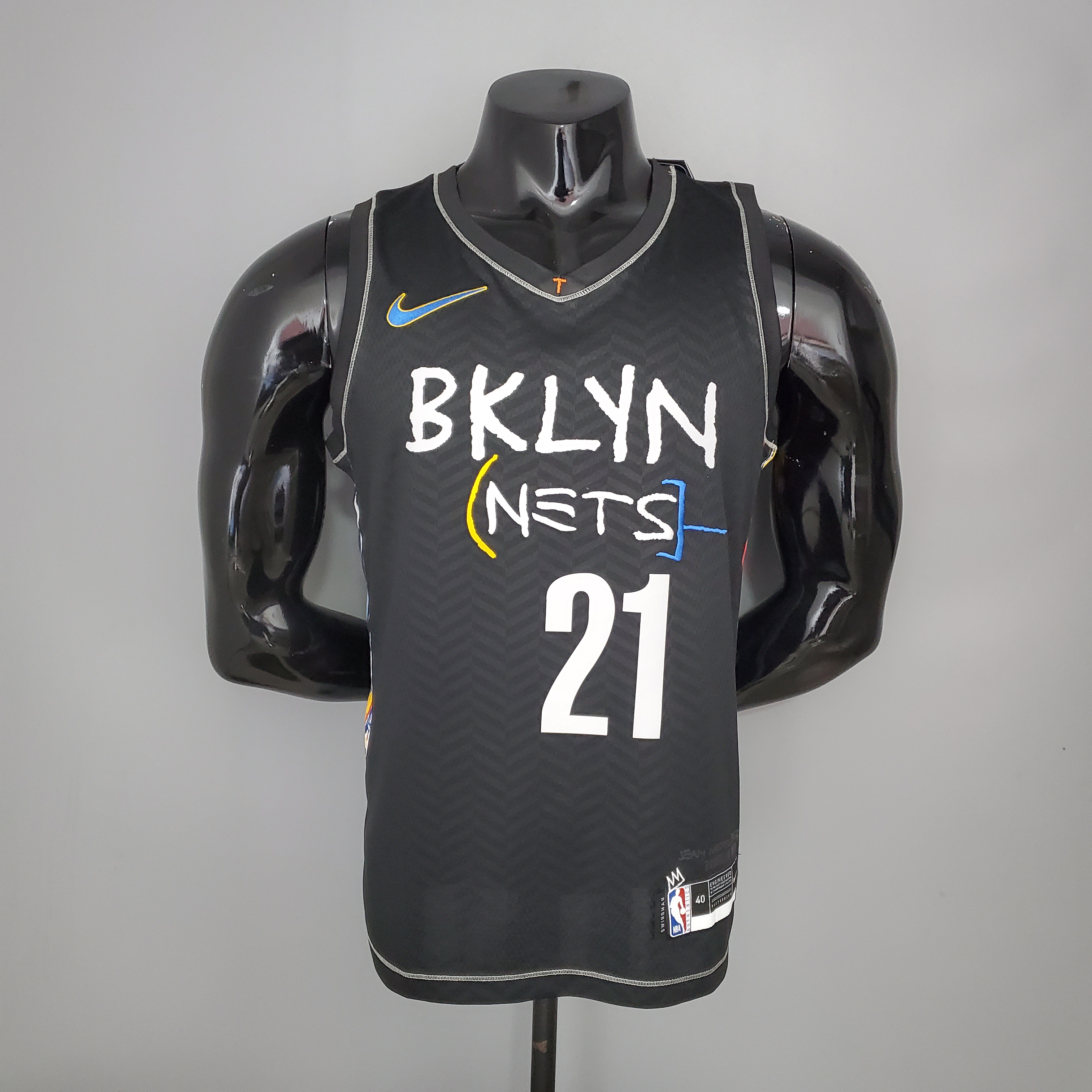 NBA Men Season 2021 Brooklyn Nets Black City #21 ALDRIDGE Jersey High Quality Name and Number Print - leoleo123123
