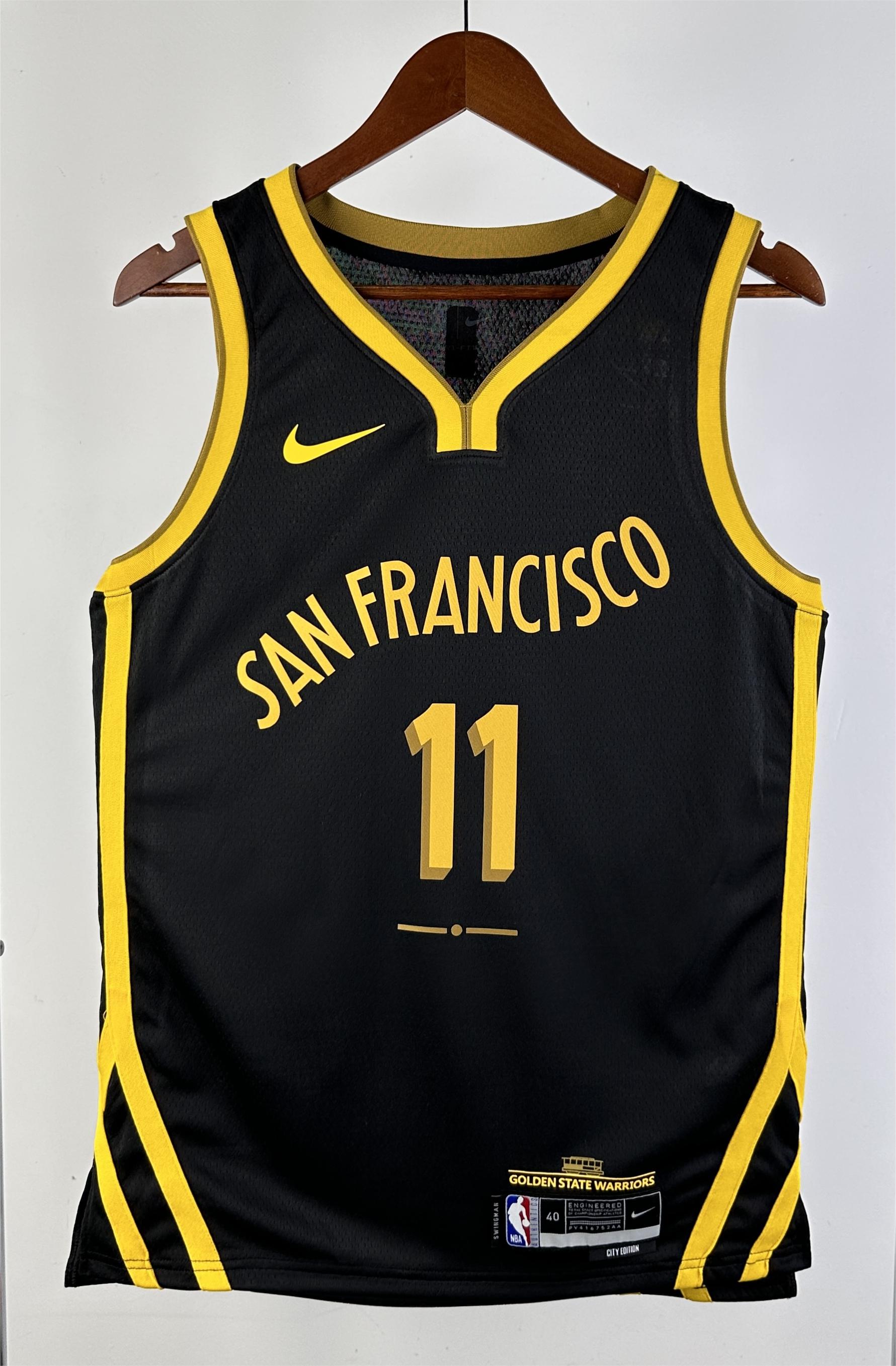 NBA Men 2024 Golden State Warriors City Edition #11 THOMPSON Swingman Jersey - leoleo123123