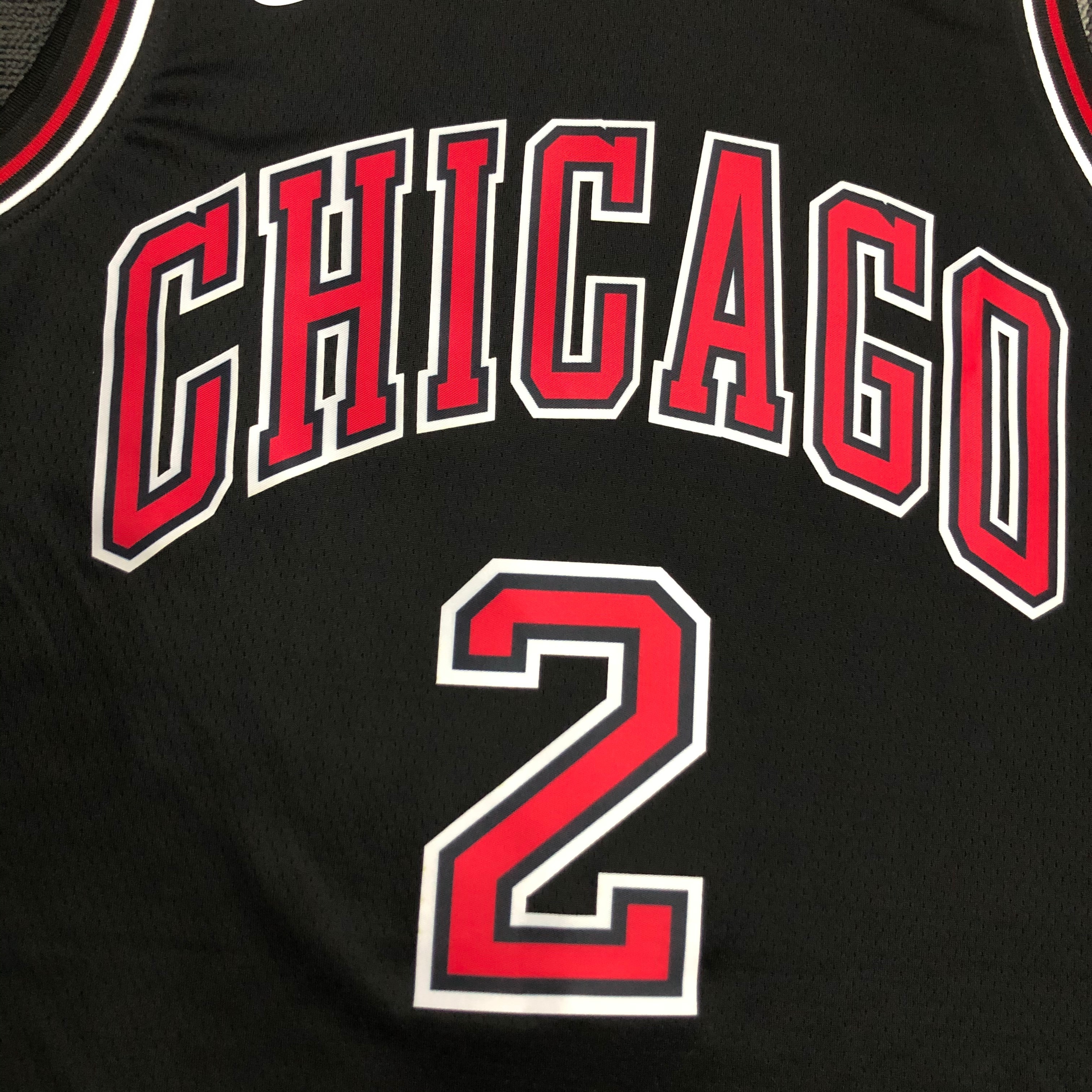 NBA Men Chicago Bulls Black #2 BALL Jersey High Quality Name and Number Print - leoleo123123