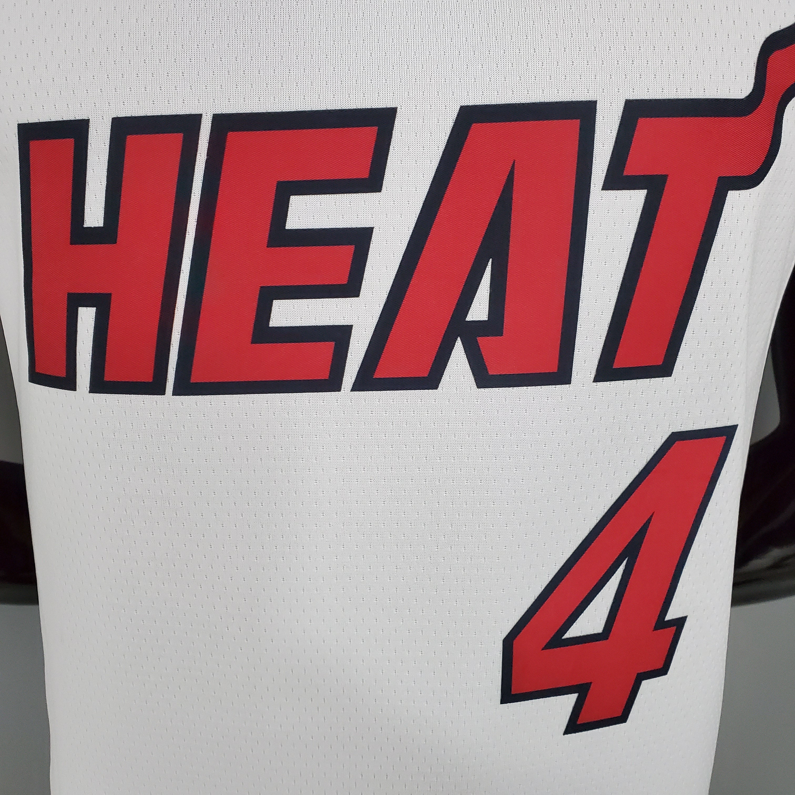 NBA Men Miami Heat White #4 OLADIPO Jersey High Quality Name and Number Print - leoleo123123