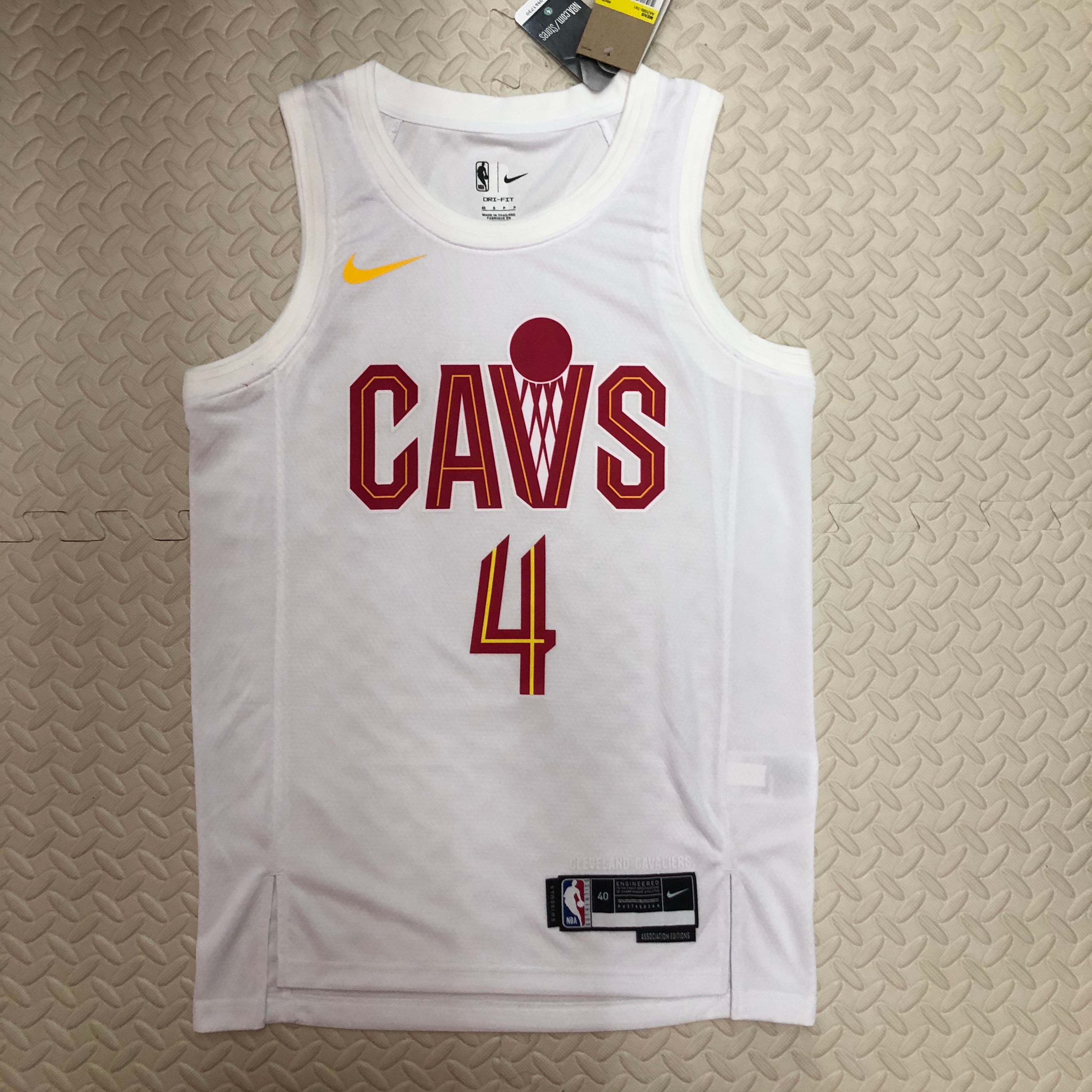 NBA Season 2023 Men Cleveland Cavaliers White #4 MOBLEY Jersey High Quality Name and Number Print - leoleo123123