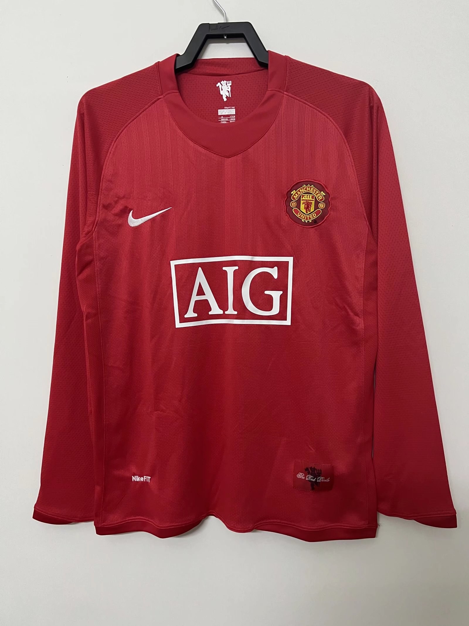 07-08 Man United Home Long Sleeve Retro Jersey - leoleo123123