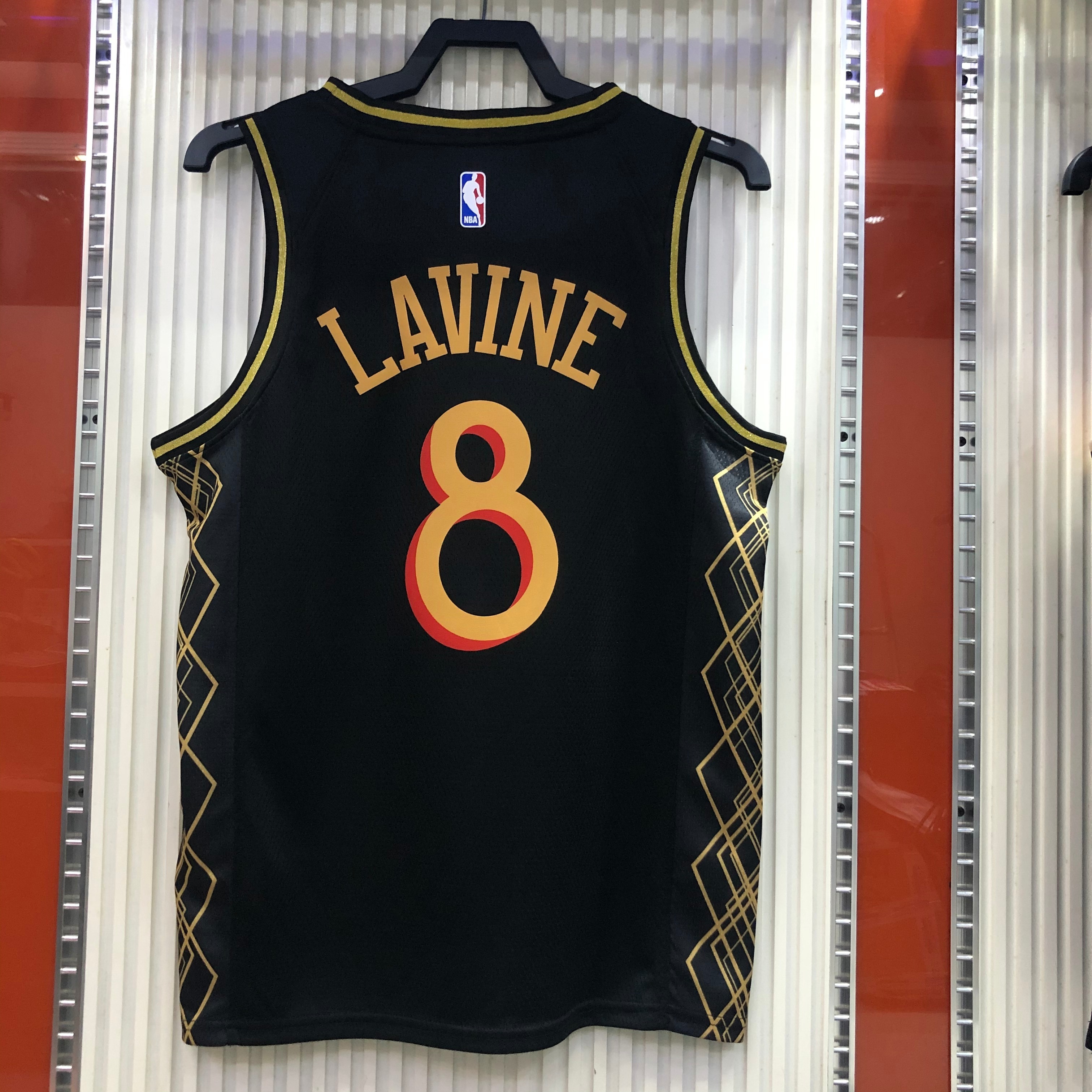 NBA Men Season 2021 Chicago Bulls Black #8 LAVINE Jersey High Quality Name and Number Print - leoleo123123