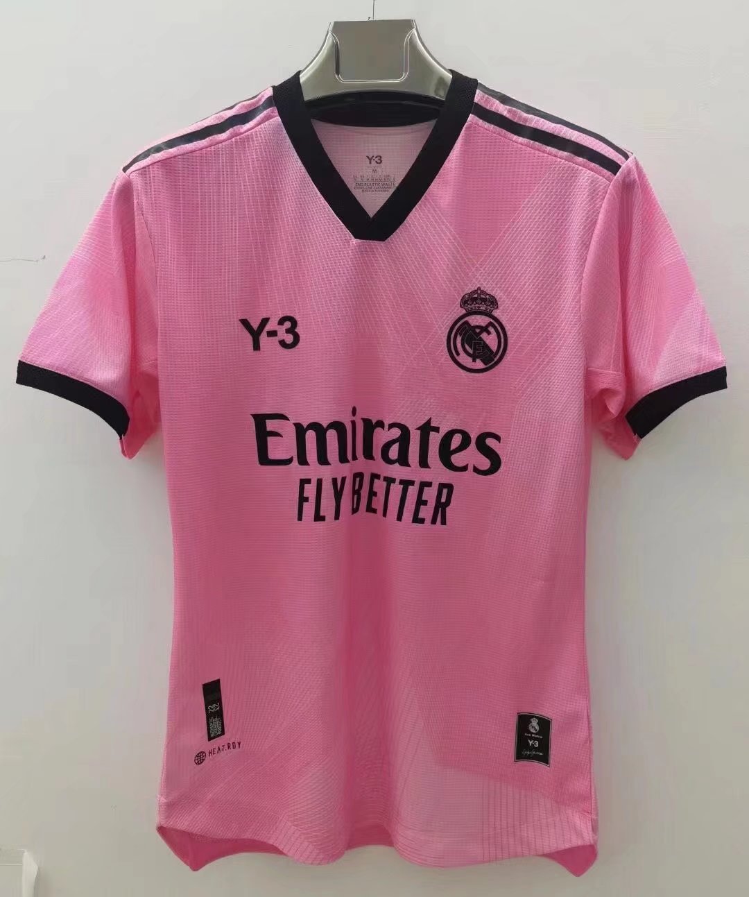 22/23 Real Madrid Y-3 Pink Jersey Player Version - leoleo123123