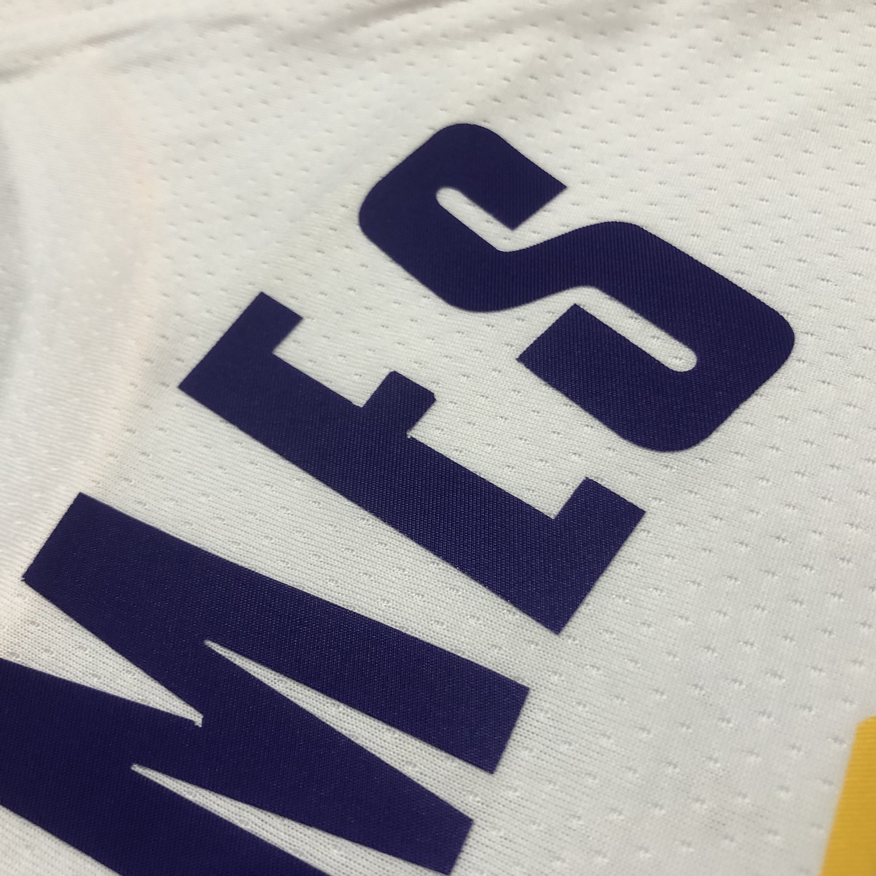 NBA 75th Anniversary Los Angeles Lakers White Round Neck #6 JAMES Jersey High Quality Name and Number Print - leoleo123123