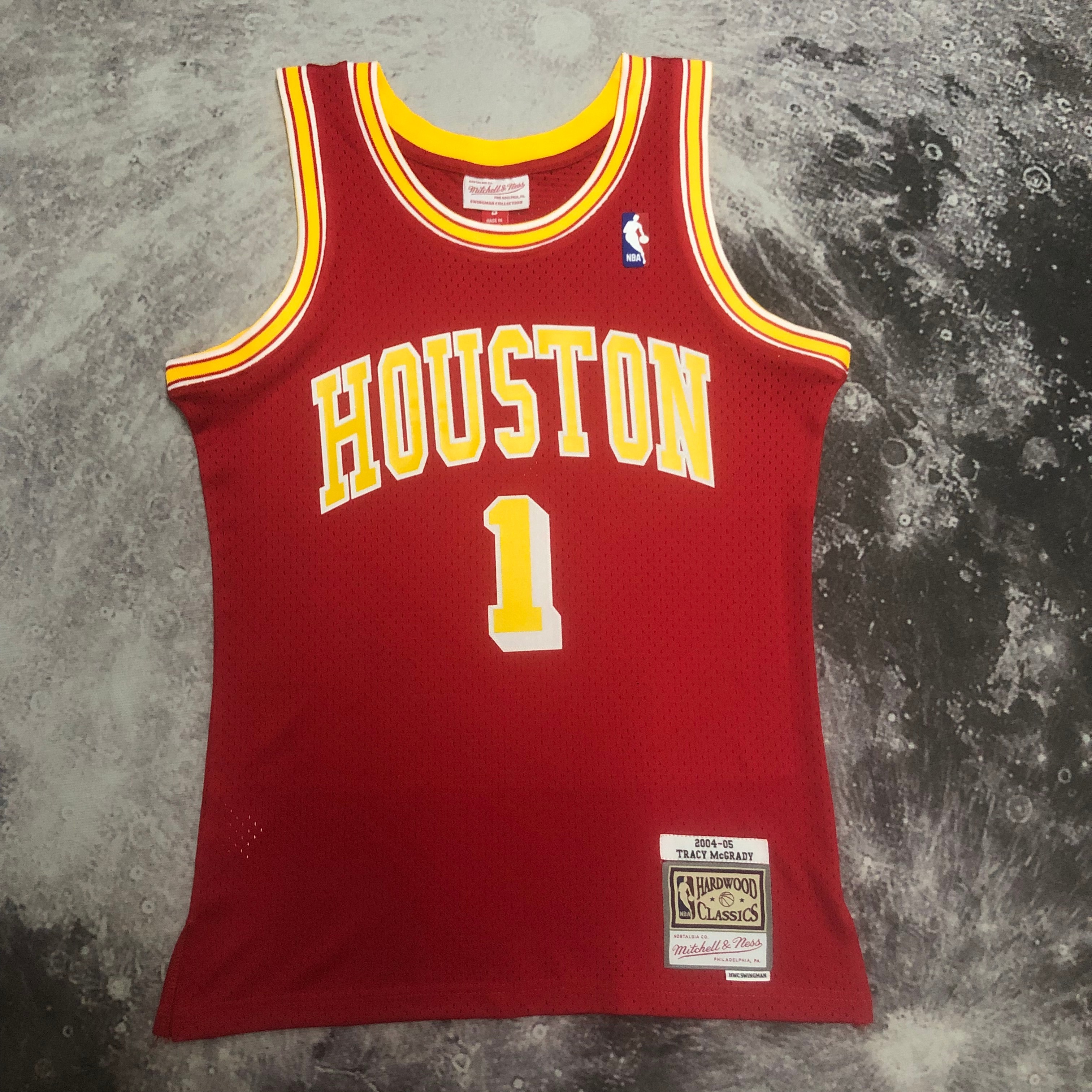 NBA Men 04-05 Houston Rockets Red #1 McGRADY Classics Swingman Jersey - leoleo123123