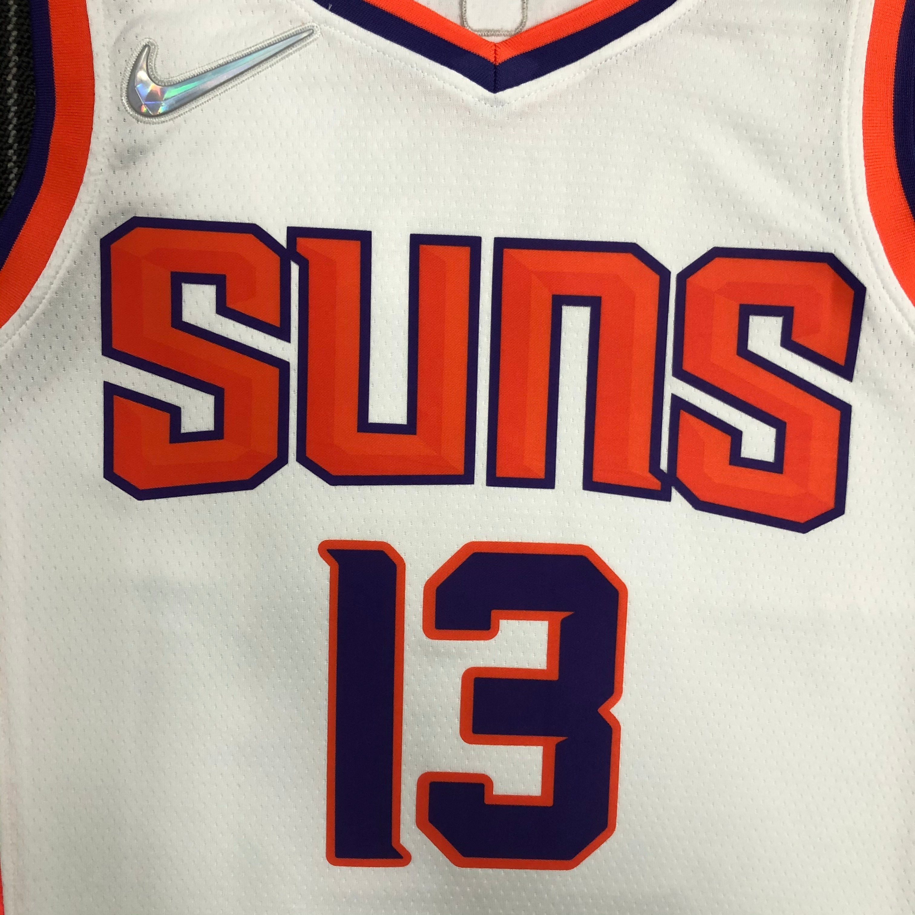 NBA Men 75 Anniversary Phoenix Suns White #13 NASH Jersey High Quality Name and Number Print - leoleo123123